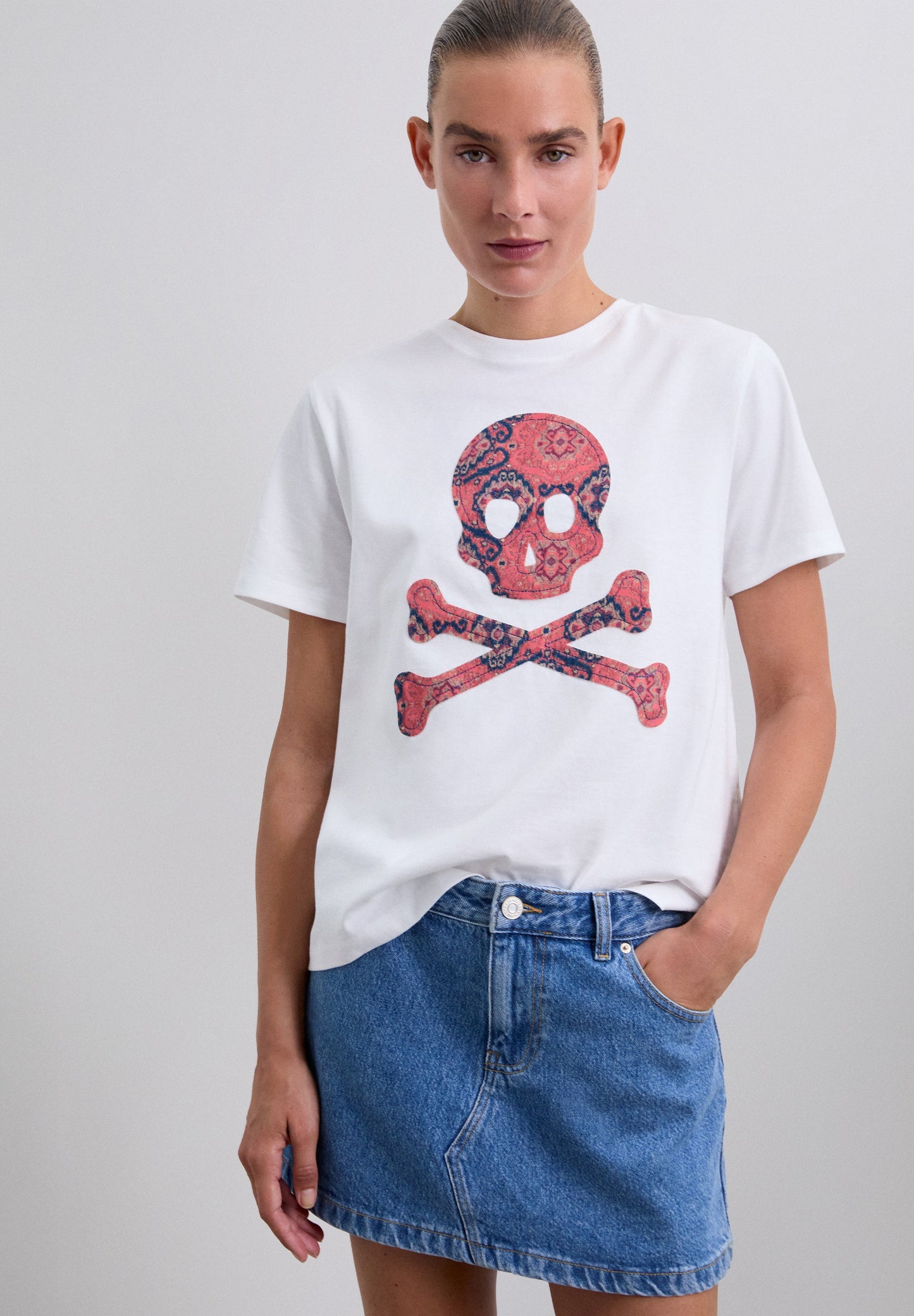 SKULL PRINT T-SHIRT