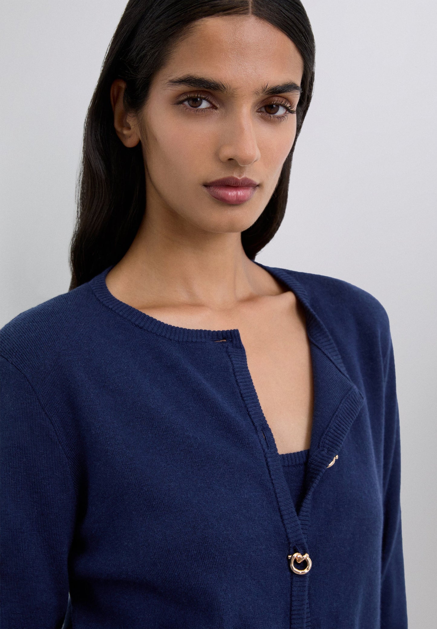 CARDIGAN WITH GOLD BUTTONS