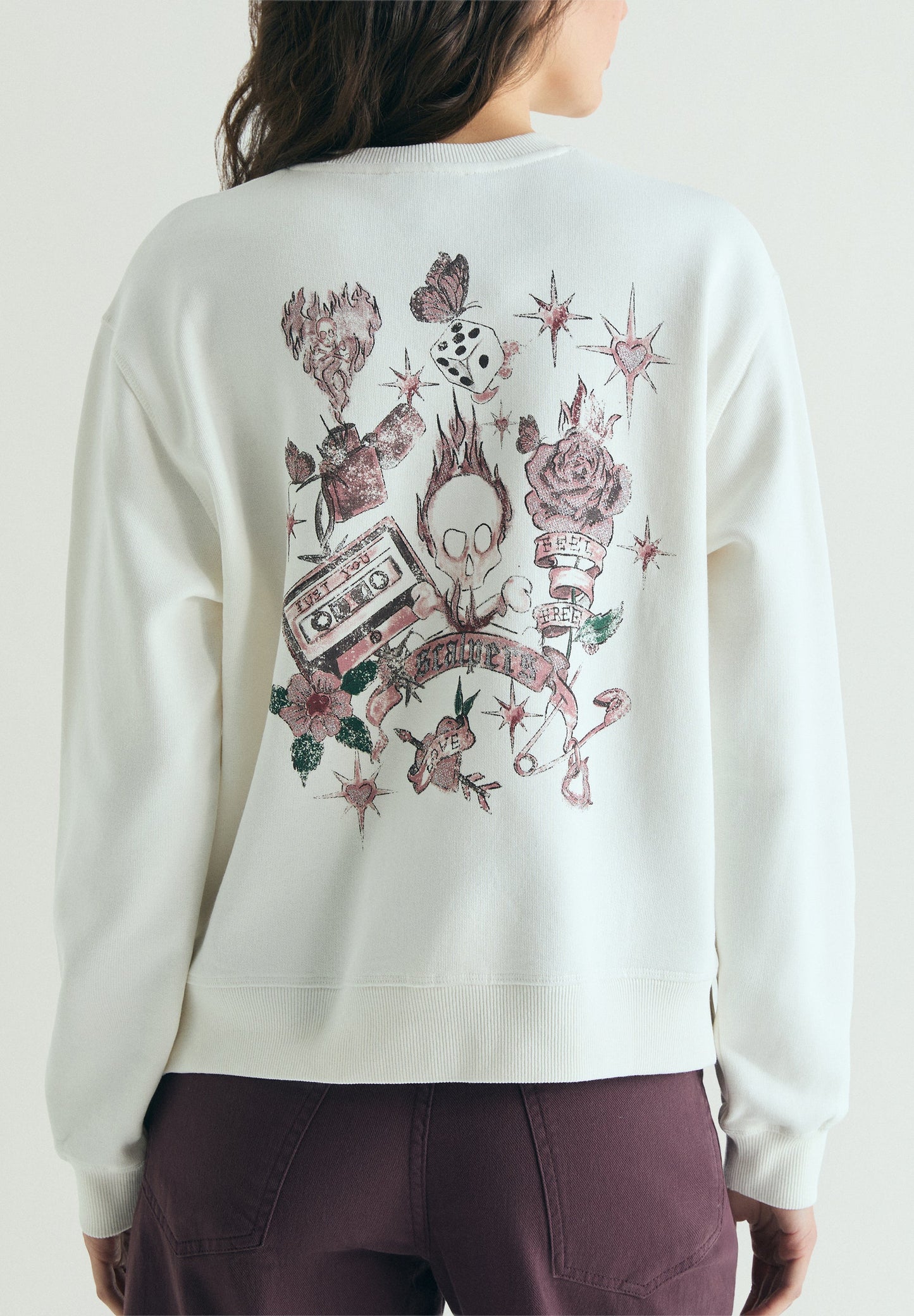PRINTED SKULL HOODIE