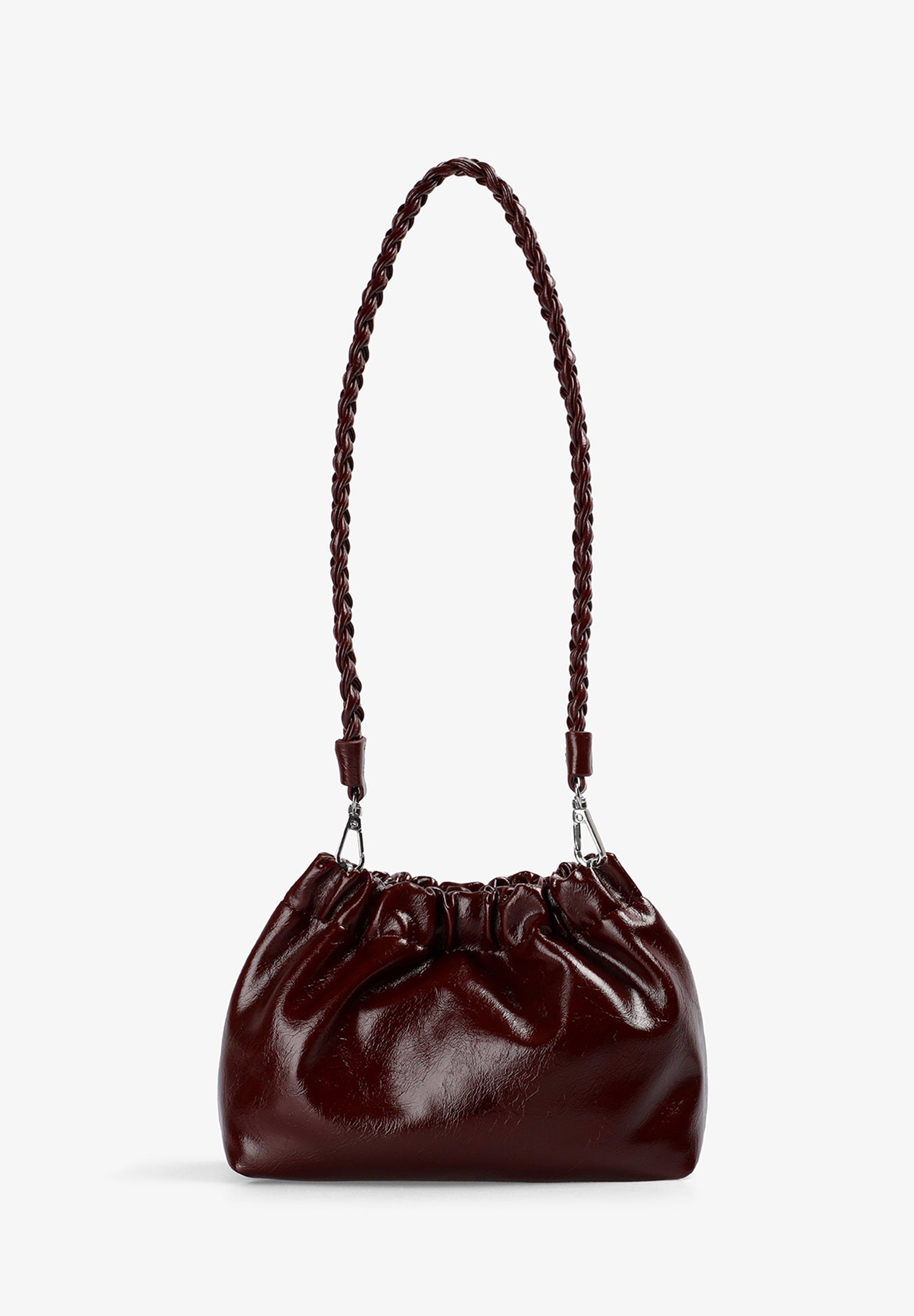 HANDTAS MET DUBBELE KETTING