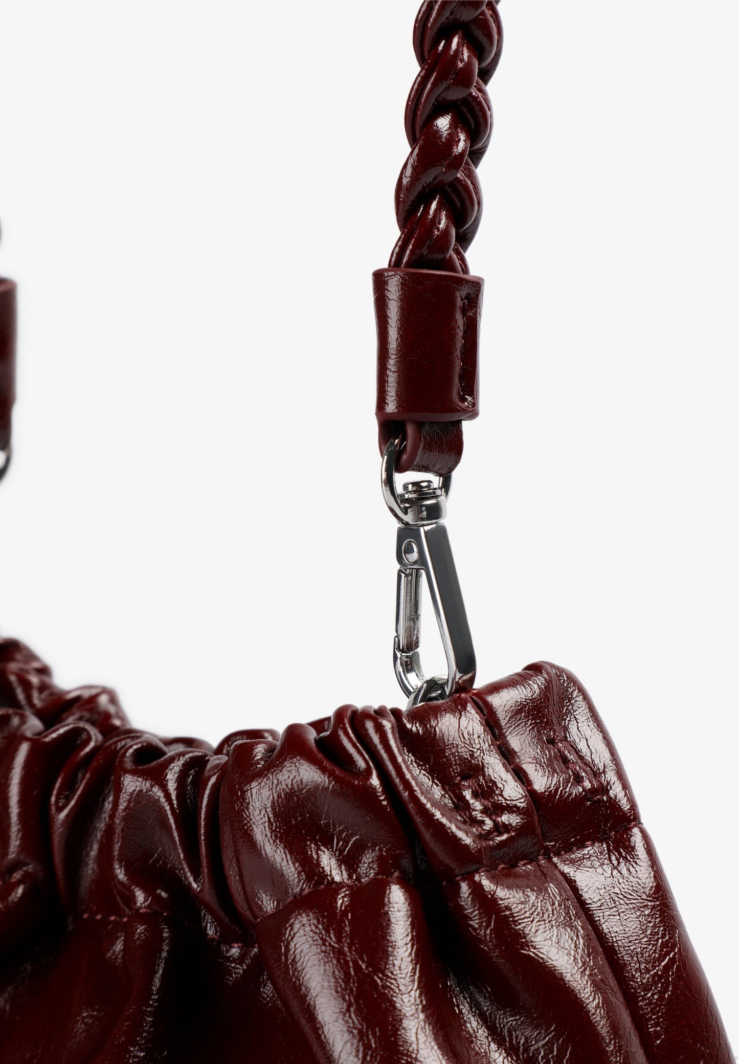 HANDTAS MET DUBBELE KETTING