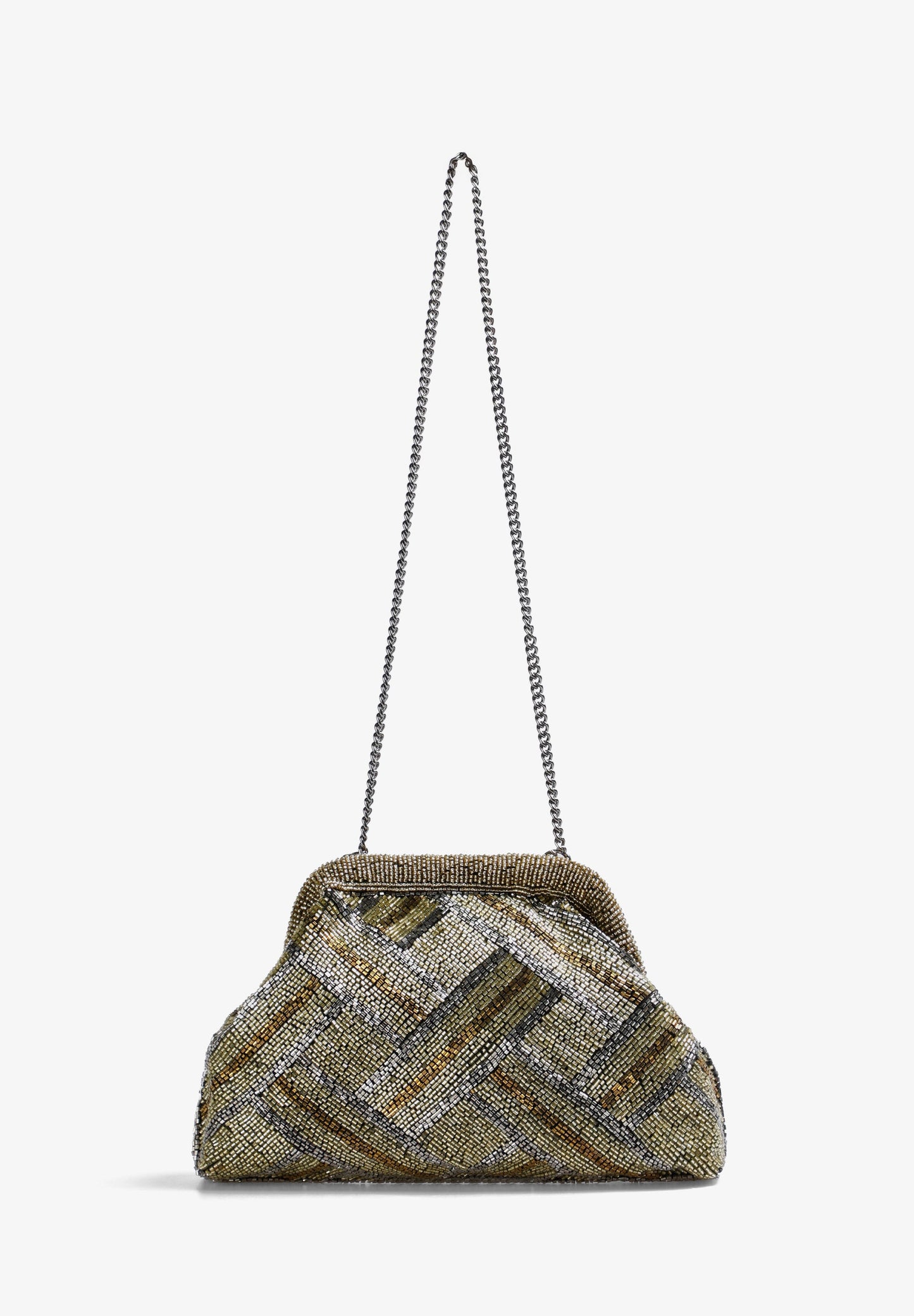 CLUTCH BAG WITH BEAD DETAIL