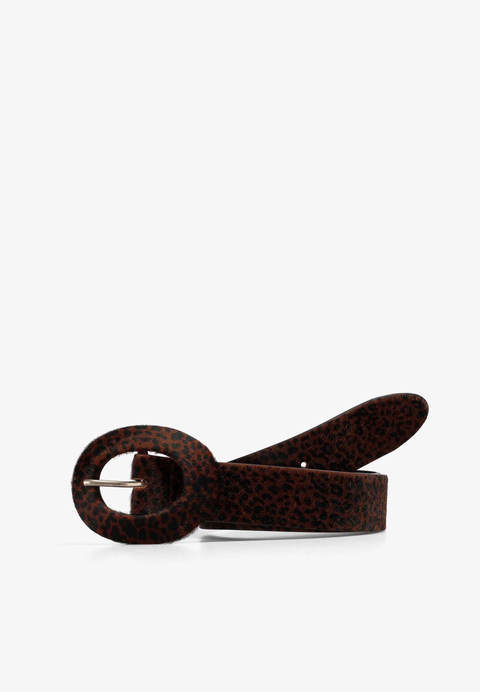 ANIMAL PRINT LEATHER BELT
