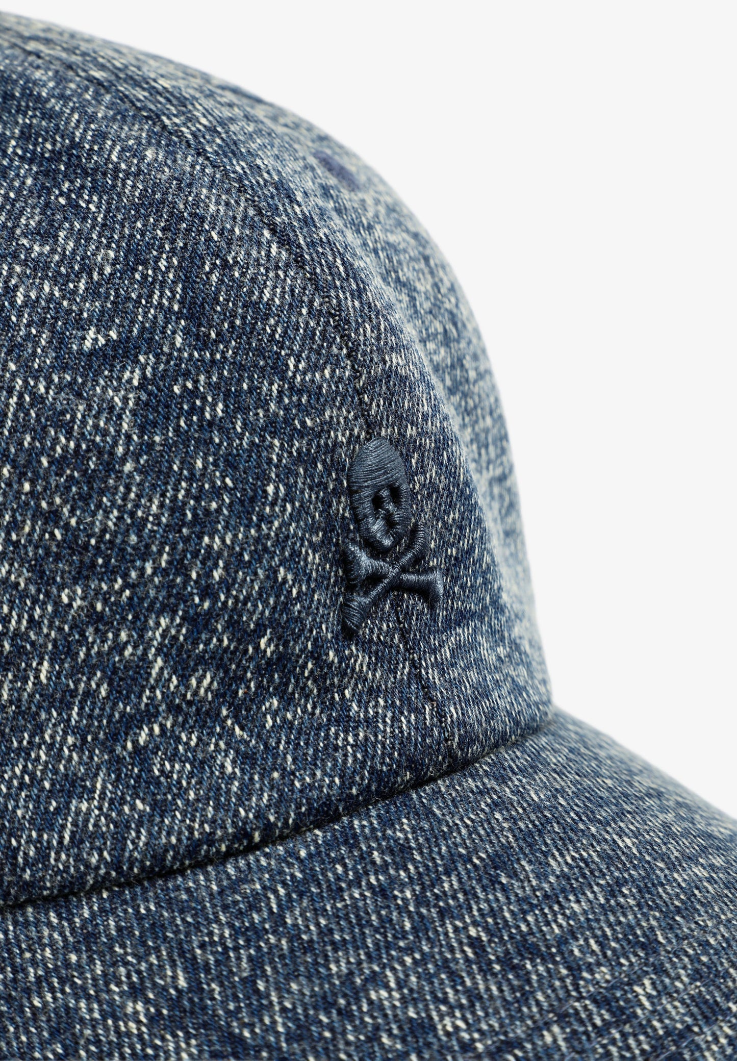 FADED-EFFECT DENIM CAP
