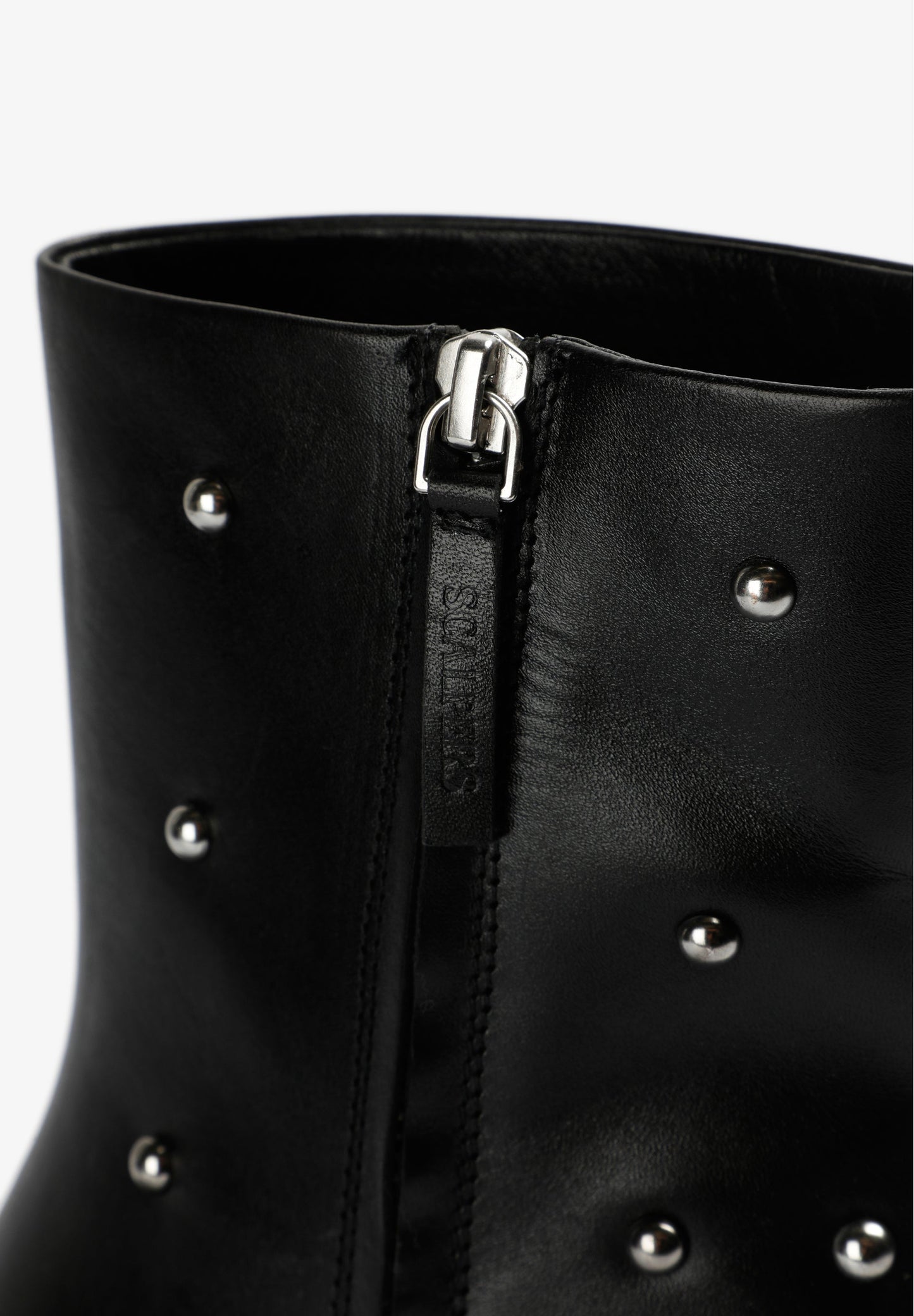 HEELED ANKLE BOOTS WITH STUDS