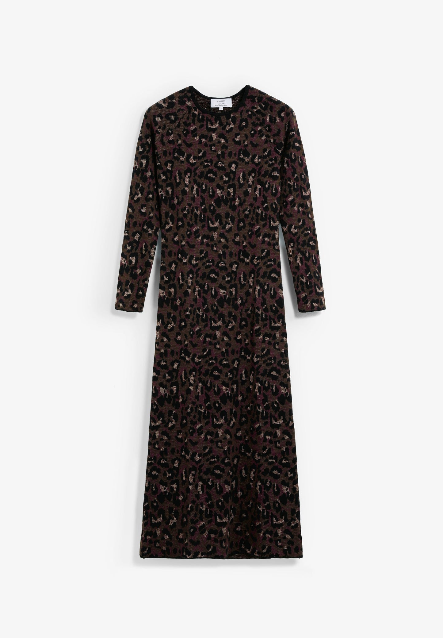 JACQUARD KNIT MIDI DRESS