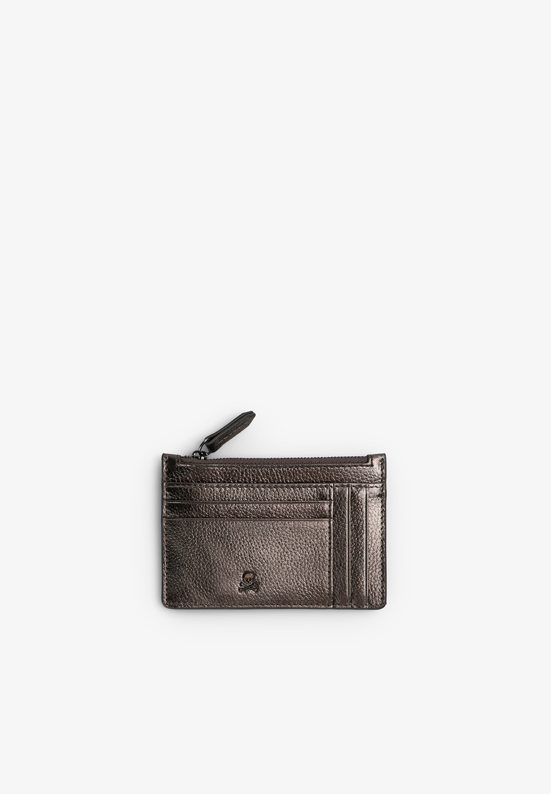 LEATHER CARD HOLDER WITH ZIP