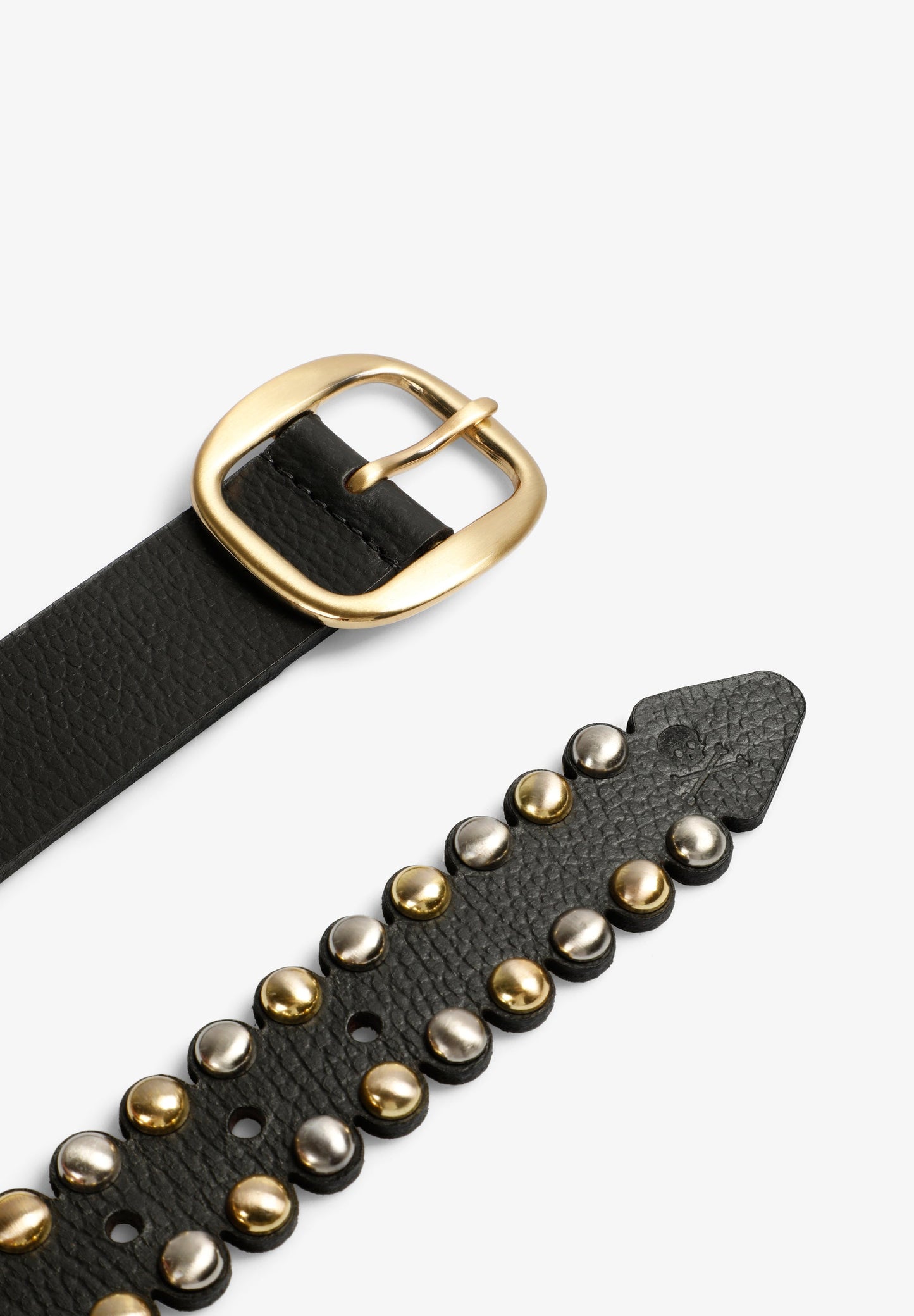 LEATHER BELT WITH STUDS
