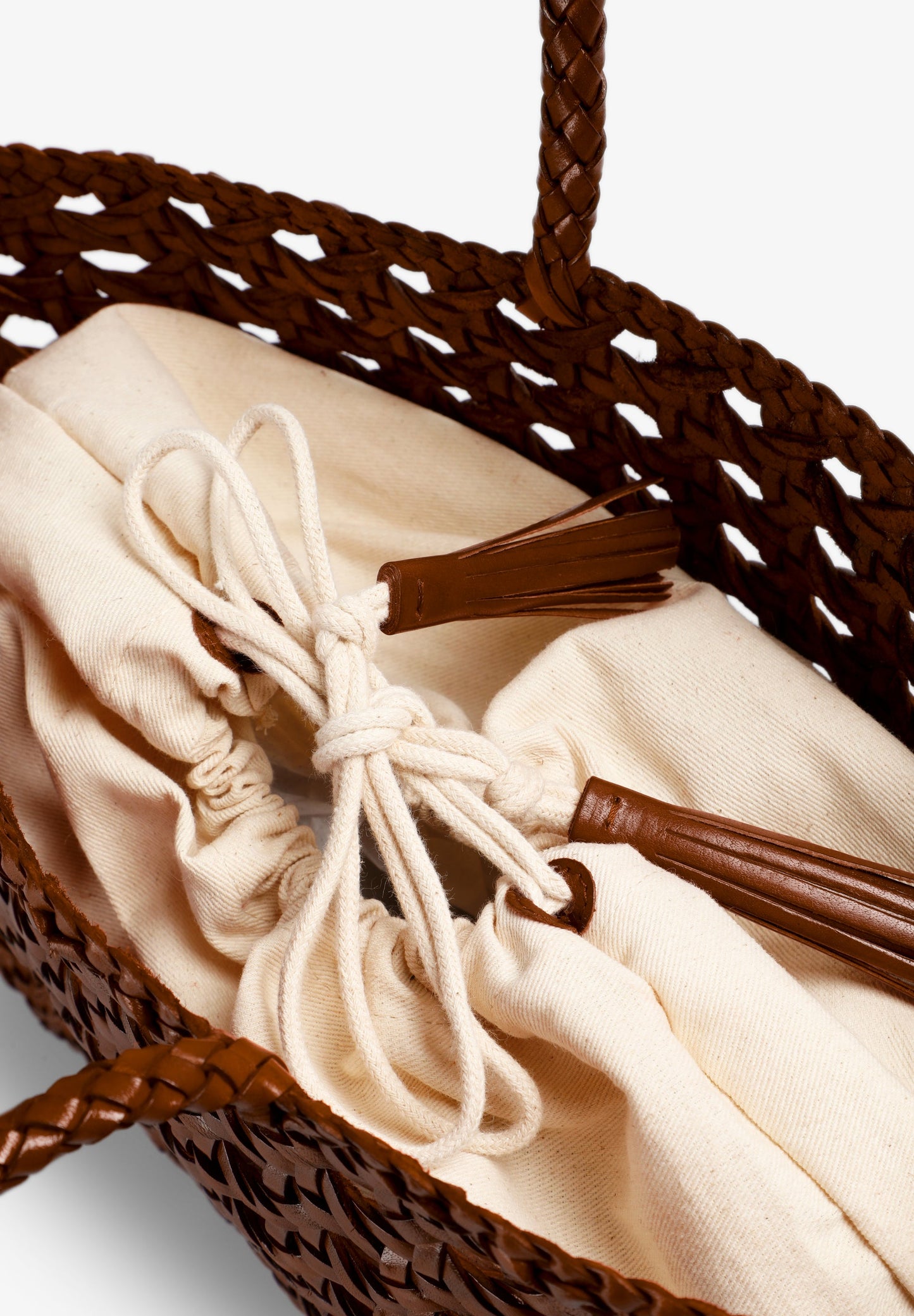 BRAIDED LEATHER BAG