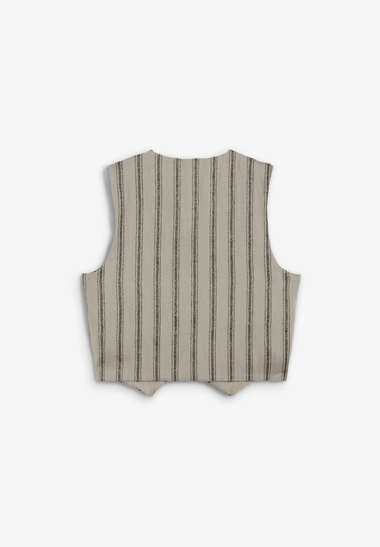 STRIPED WAISTCOAT WITH METALLIC DETAILS