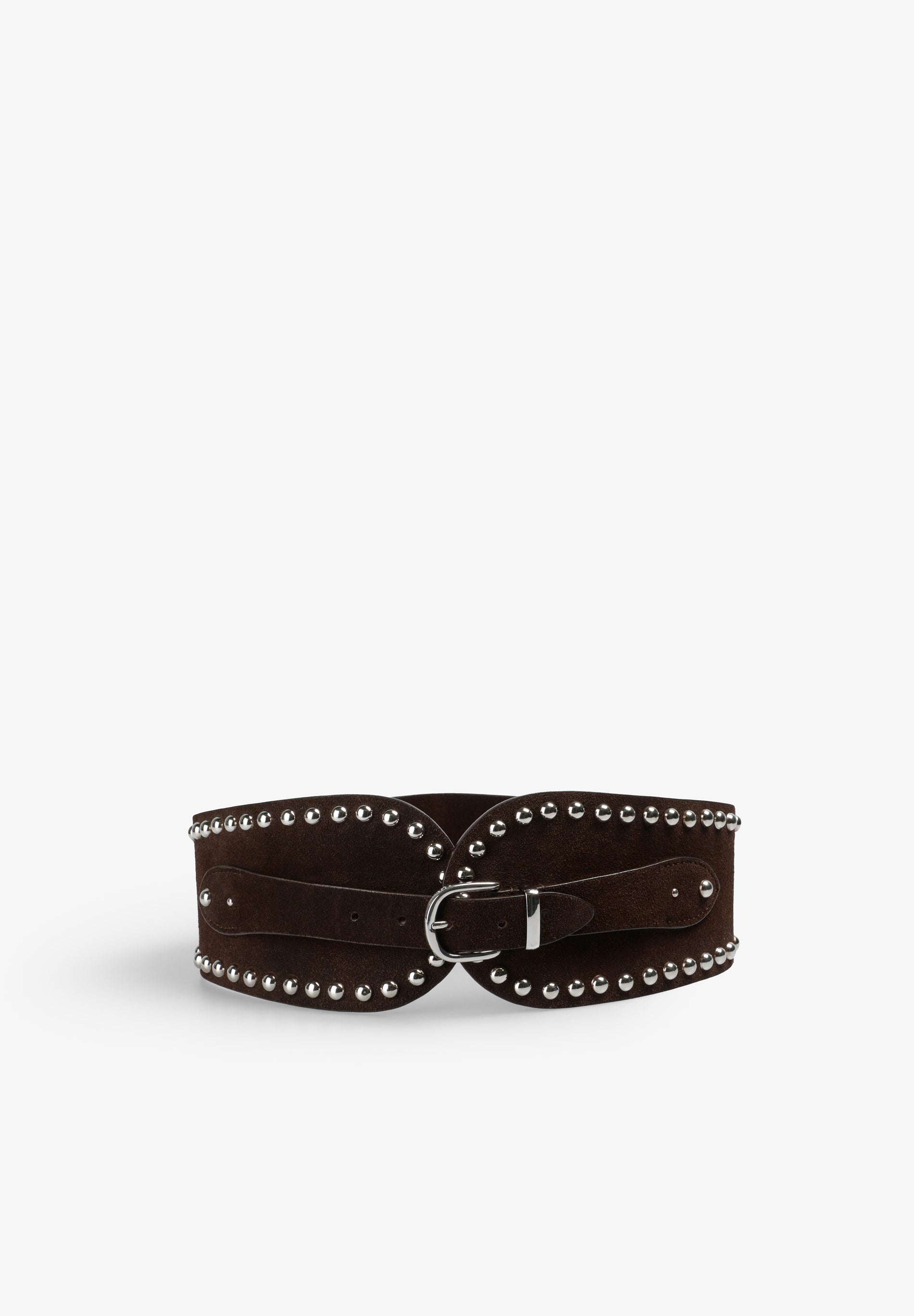 STUDDED SUEDE SASH BELT
