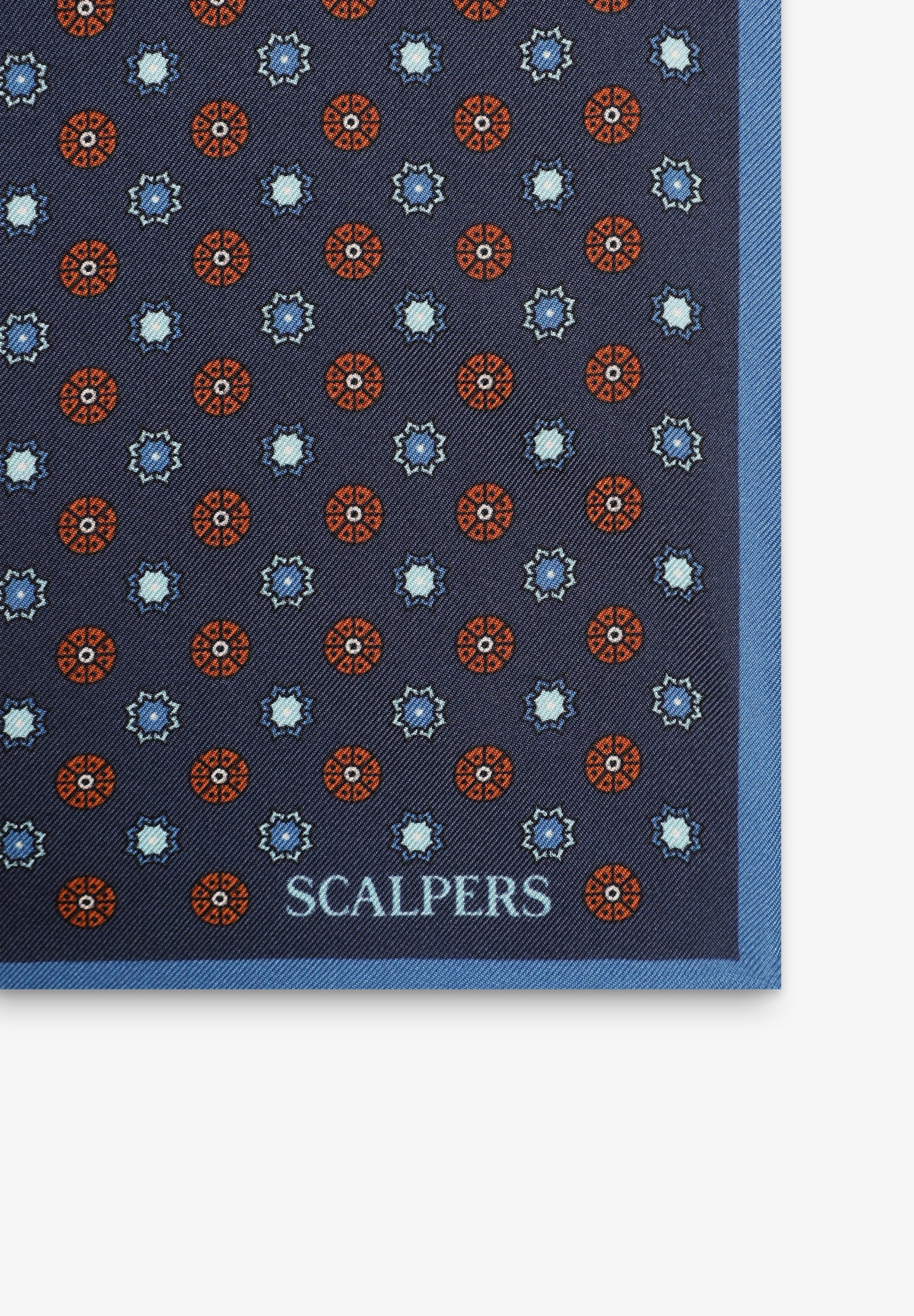 SILK CALEIDO PRINT POCKET SQUARE