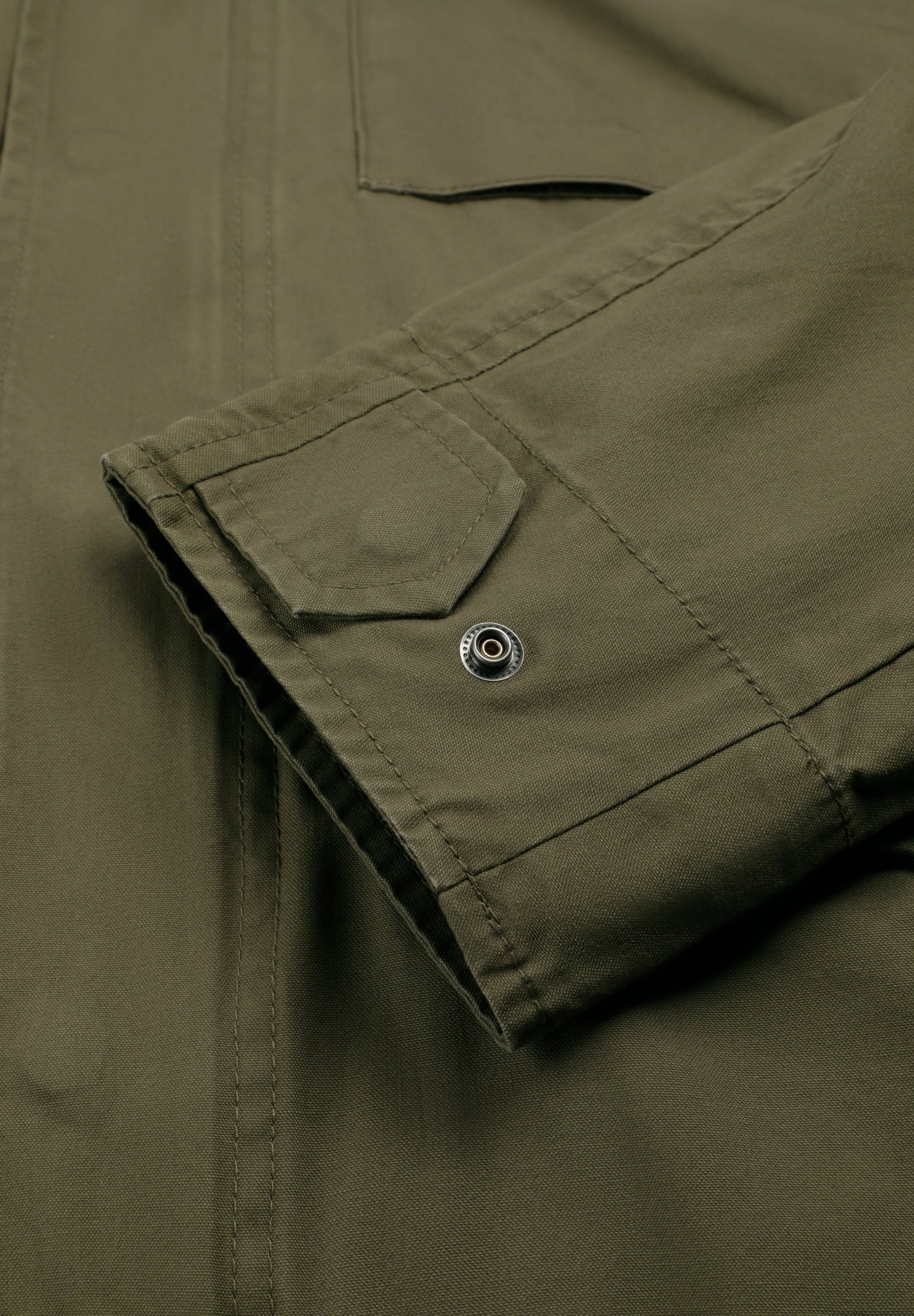 MILITARY JACKET WITH CONCEALED HOOD