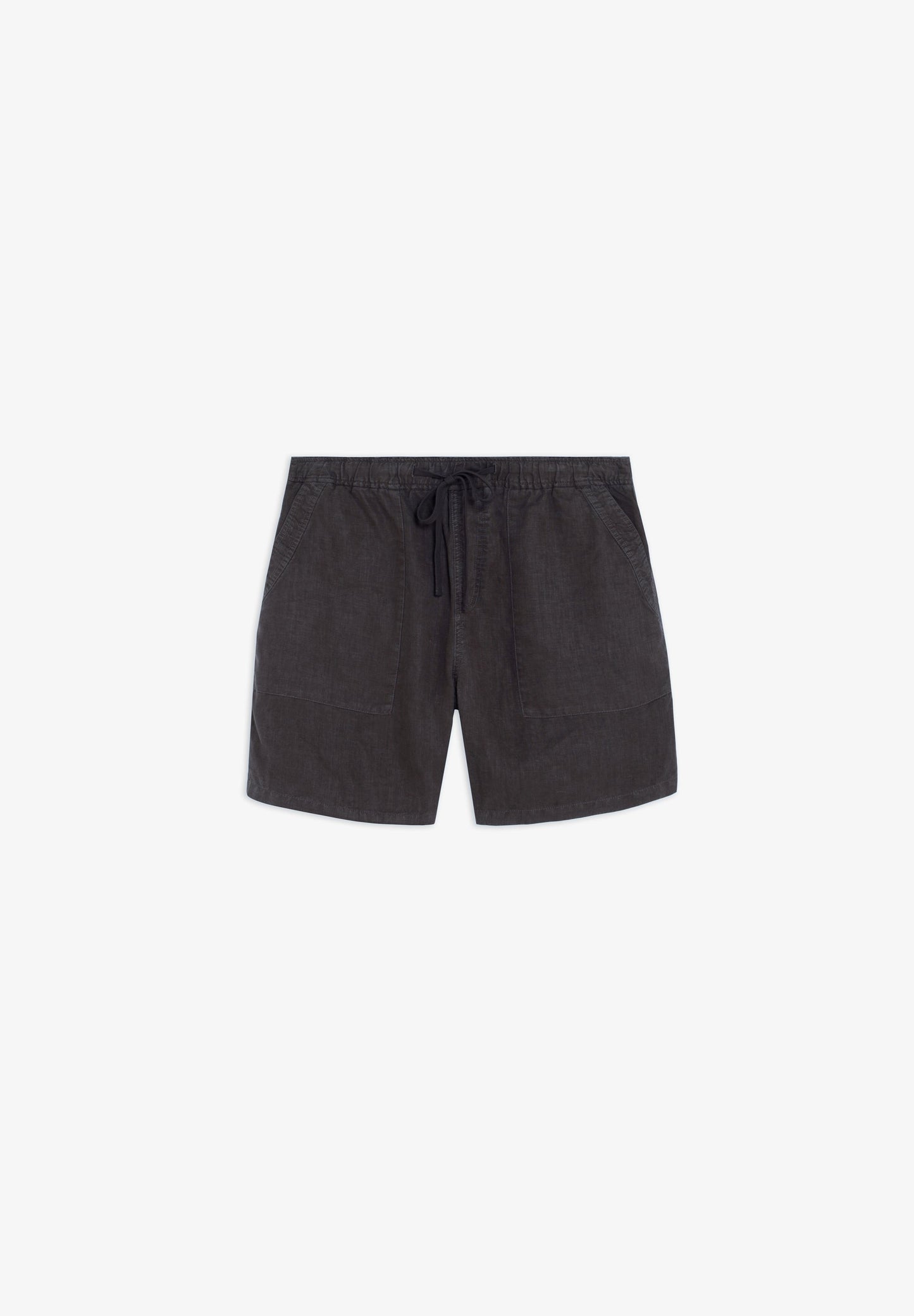 LINEN BERMUDA SHORTS WITH VISIBLE SEAMS