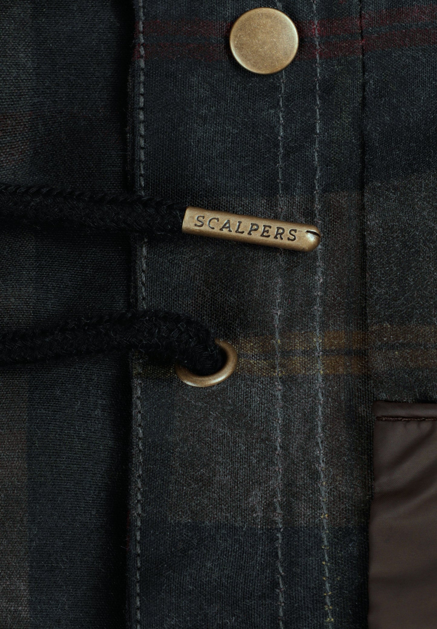 CHECK WAXED JACKET