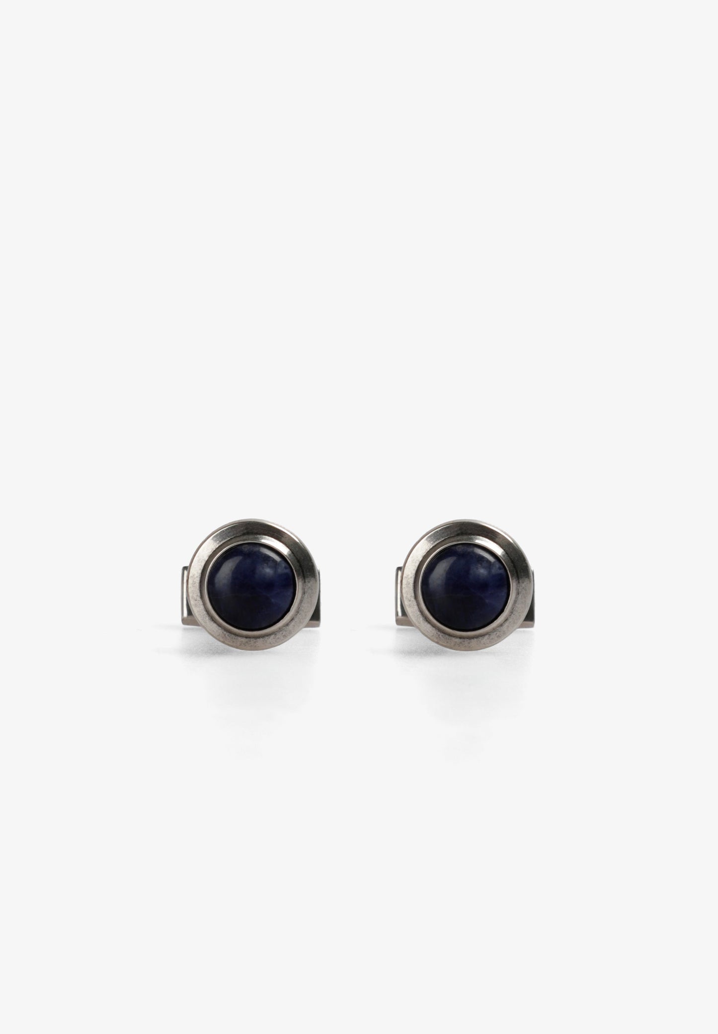 ROUND NATURAL STONE CUFFLINKS