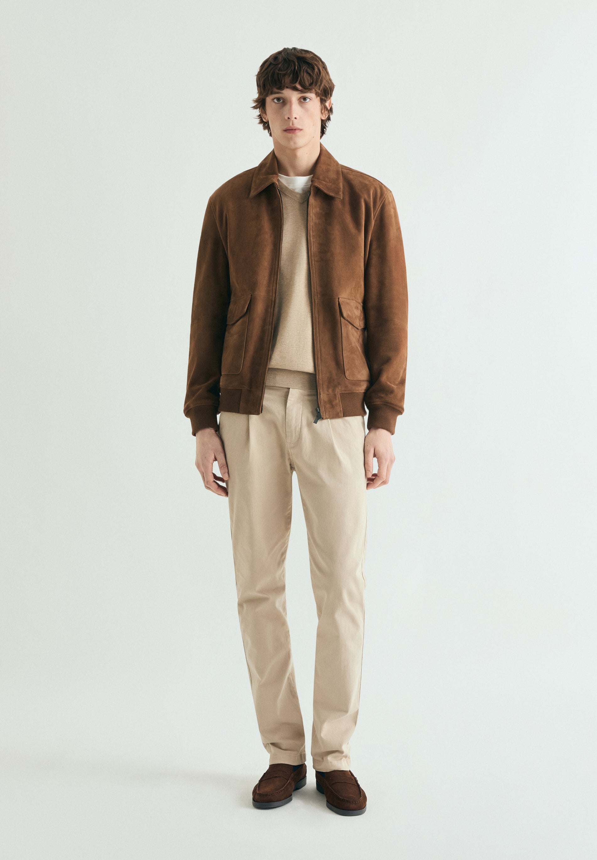 SUPIMA SWEATER WITH TONAL EMBROIDERY