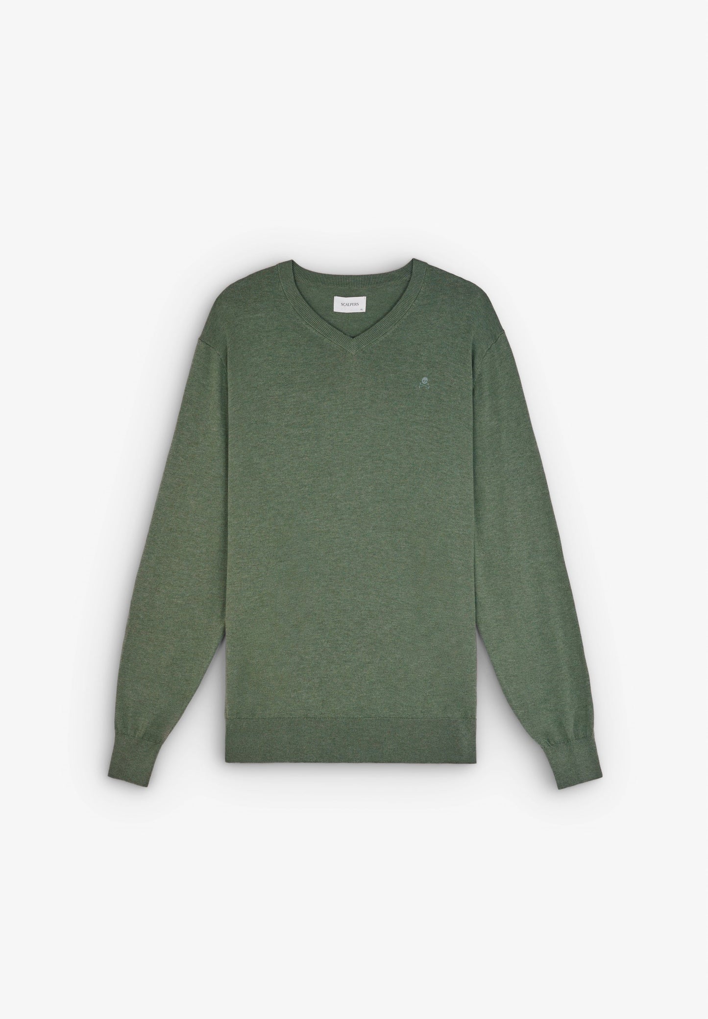 SUPIMA SWEATER WITH TONAL EMBROIDERY