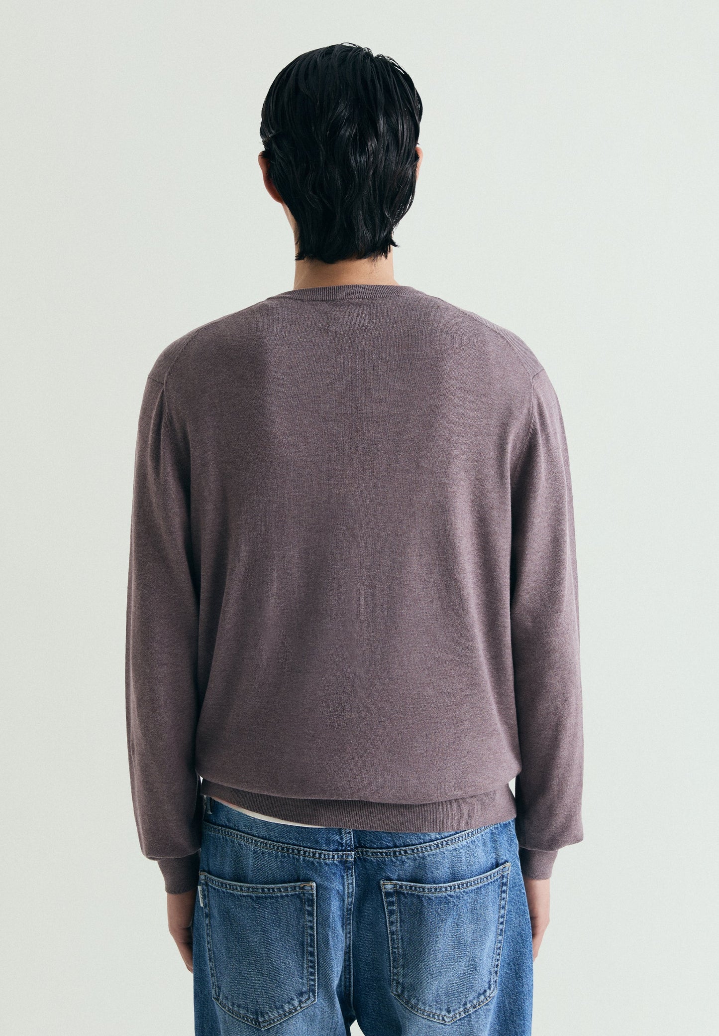 SUPIMA SWEATER WITH TONAL EMBROIDERY