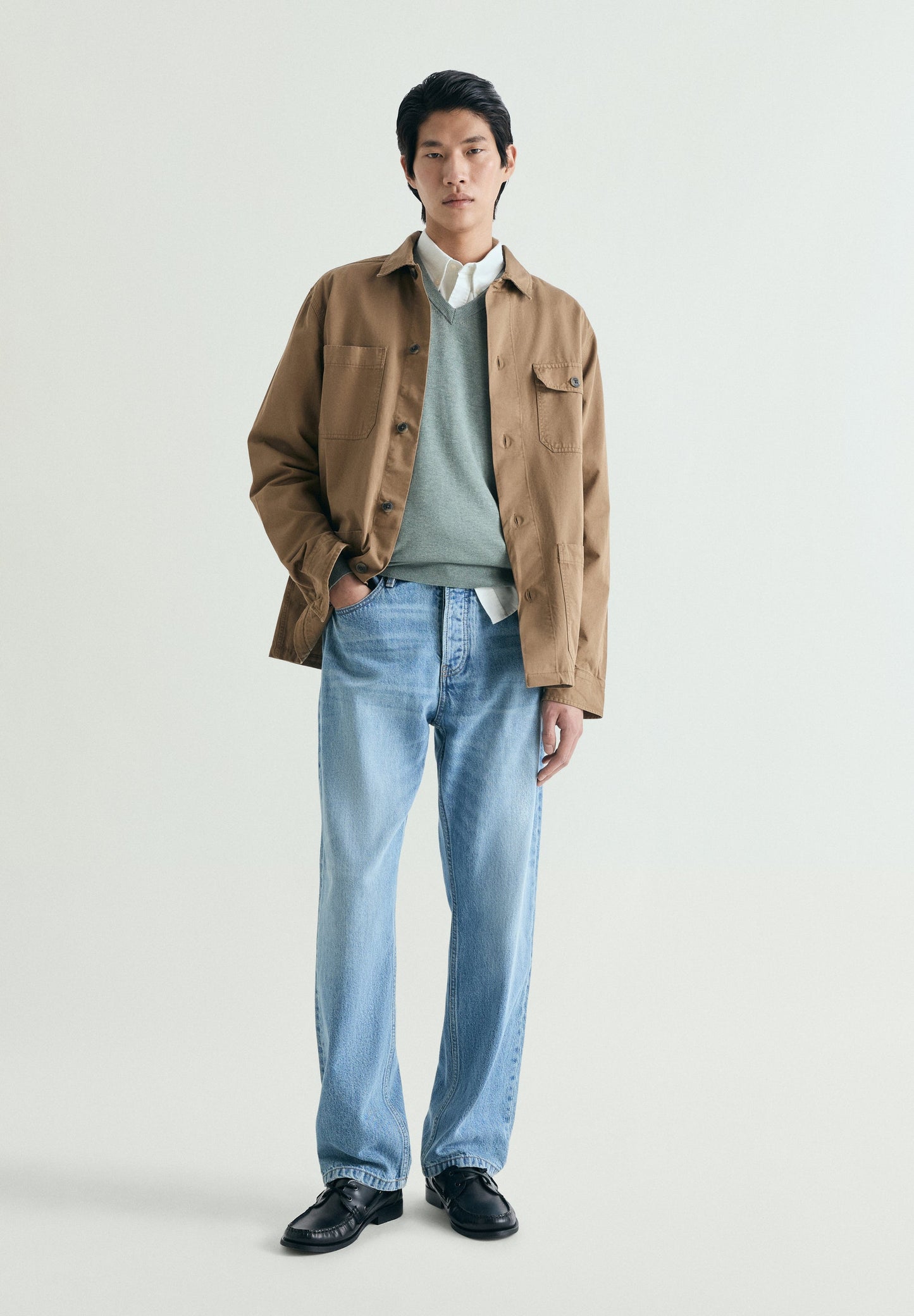 SUPIMA SWEATER WITH TONAL EMBROIDERY