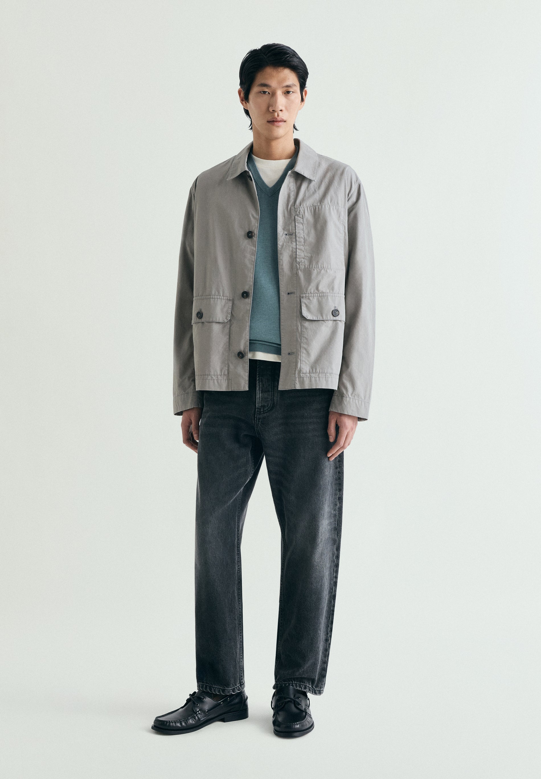 SUPIMA SWEATER WITH TONAL EMBROIDERY
