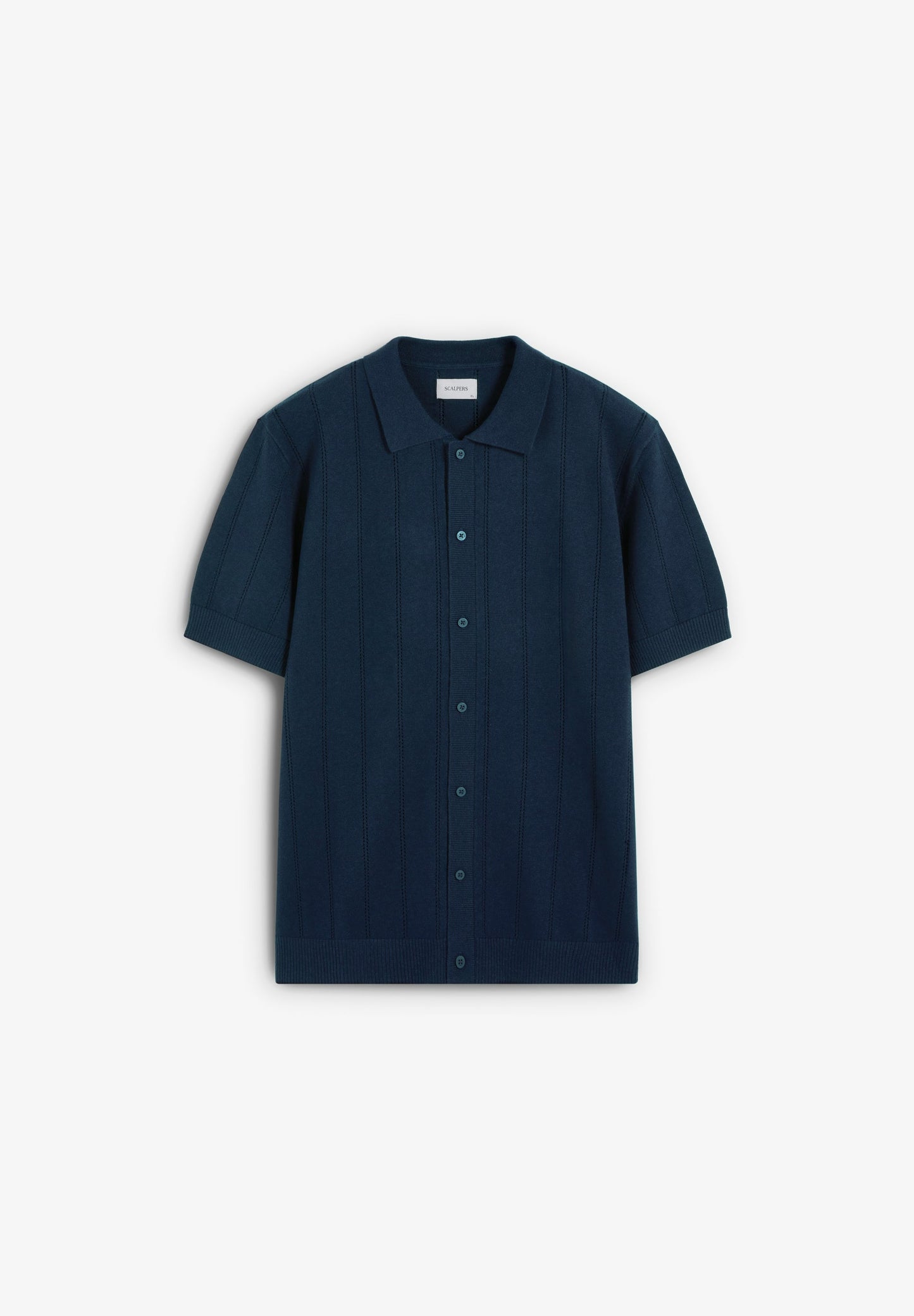 FINE KNIT POLO SHIRT WITH BUTTONS