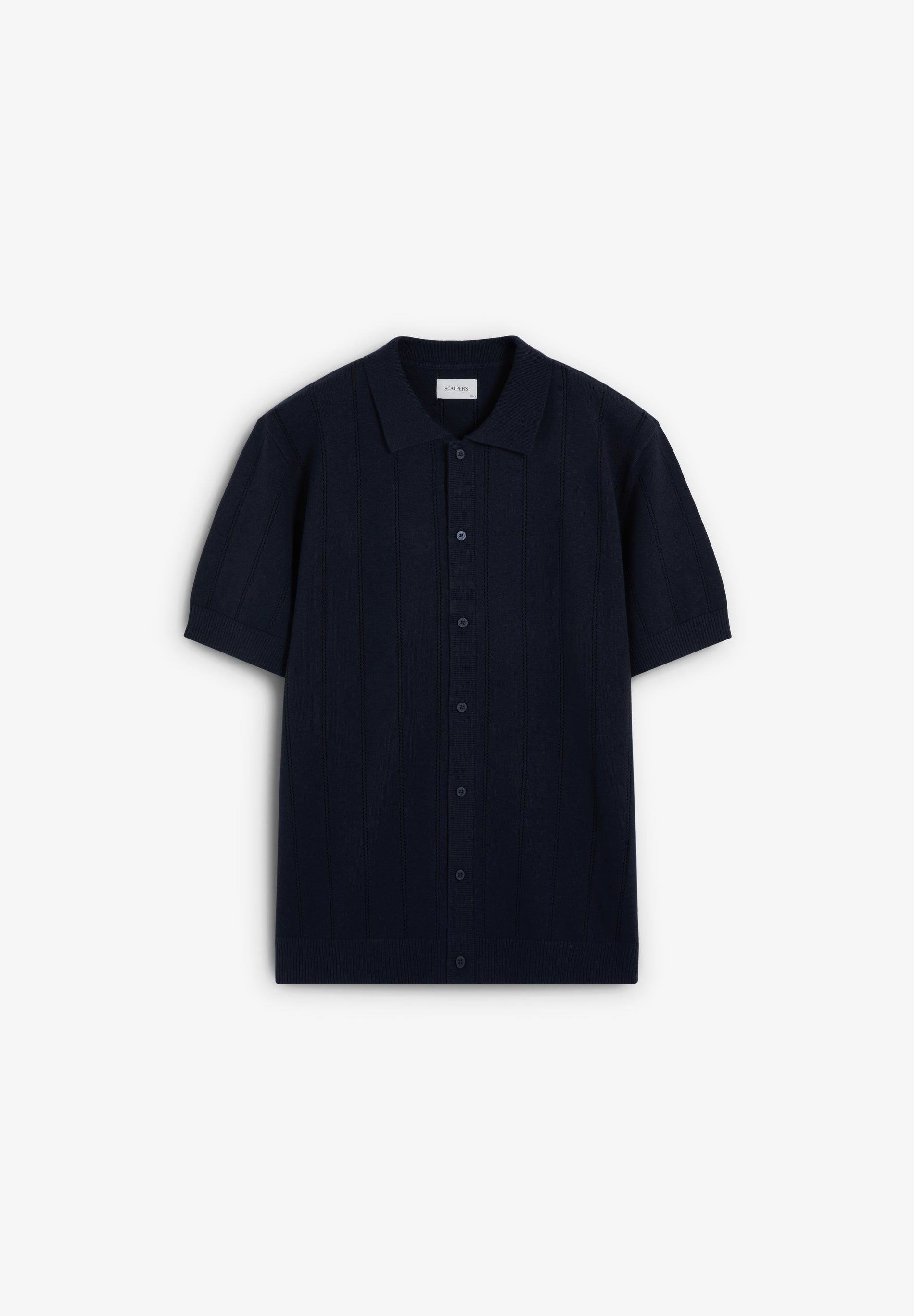 FINE KNIT POLO SHIRT WITH BUTTONS