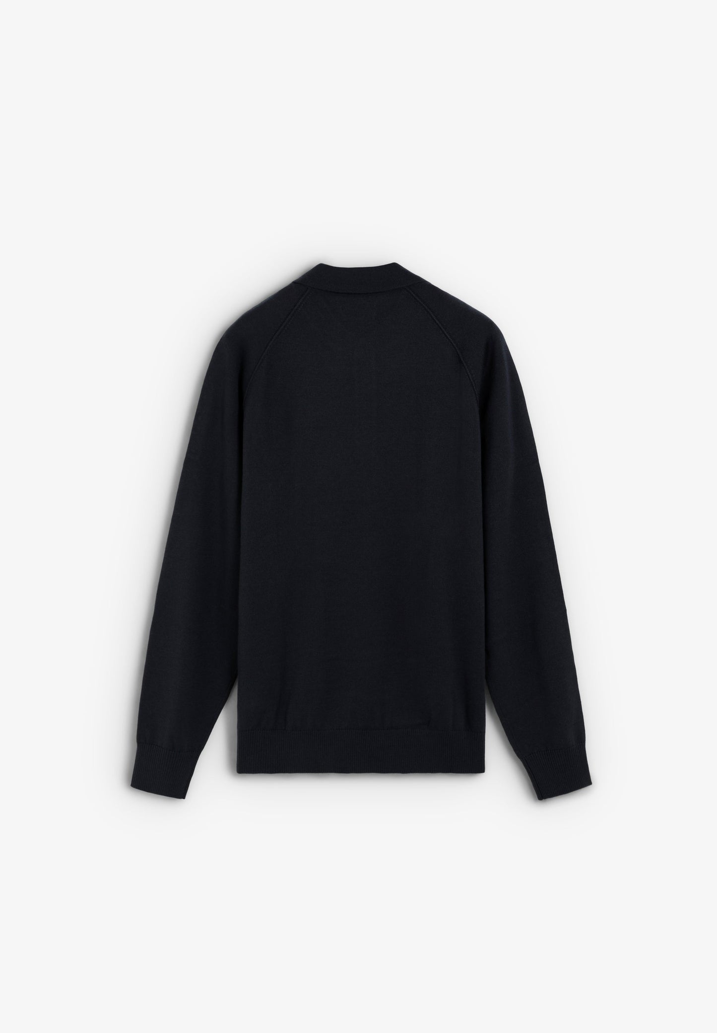 RAGLAN SLEEVE SWEATER WITH POLO SHIRT COLLAR