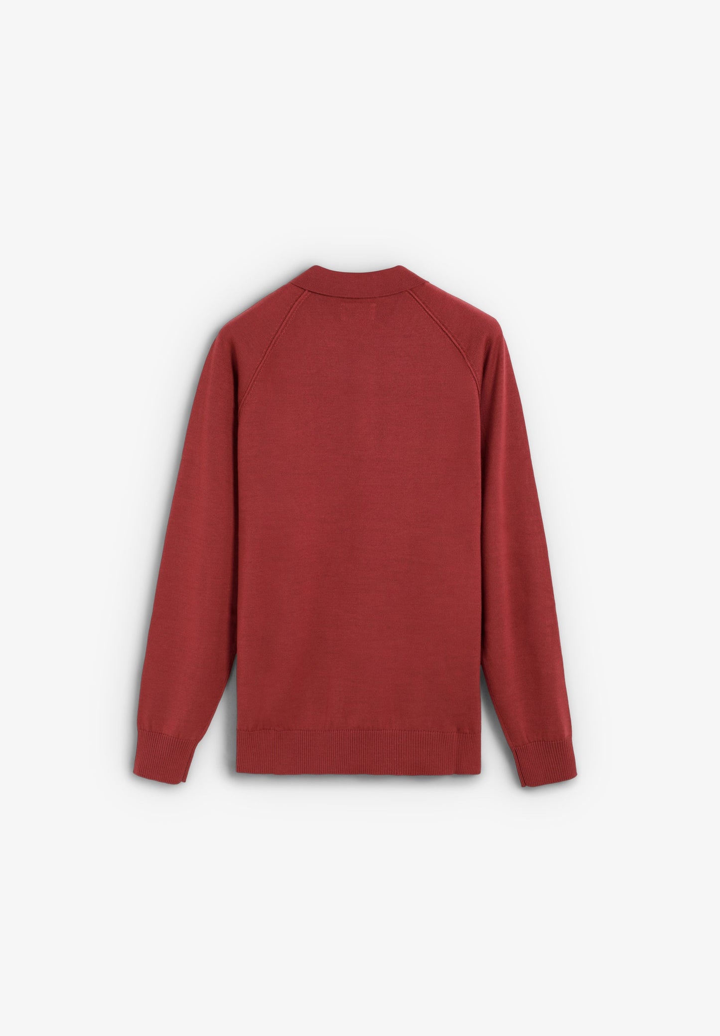 RAGLAN SLEEVE SWEATER WITH POLO SHIRT COLLAR