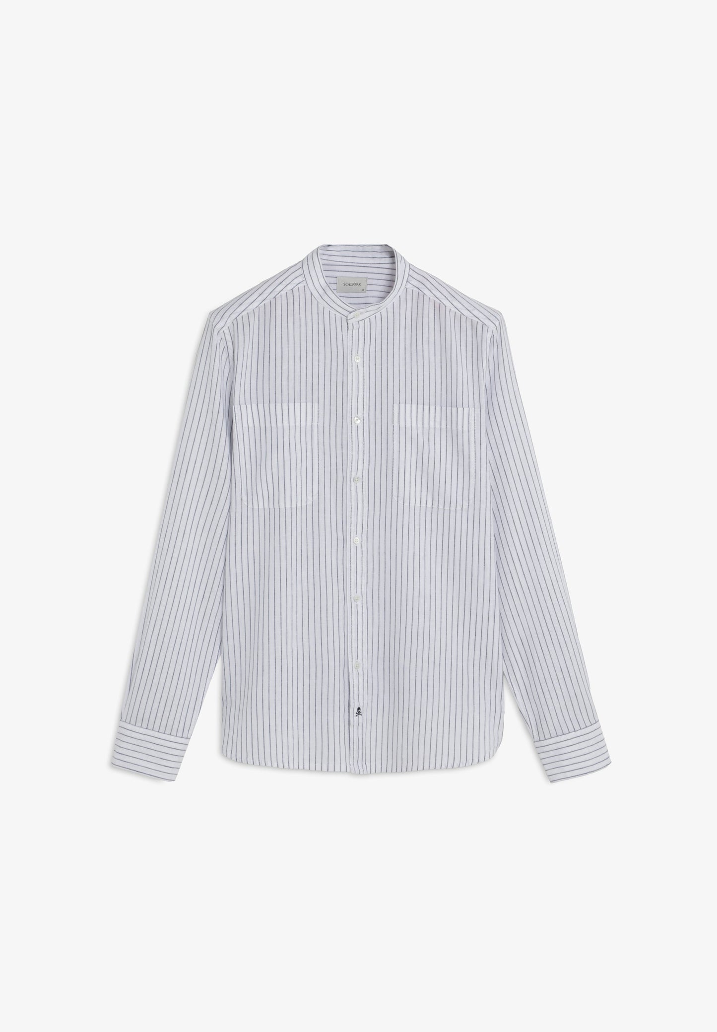 SHIRT WITH POCKETS AND STAND-UP COLLAR