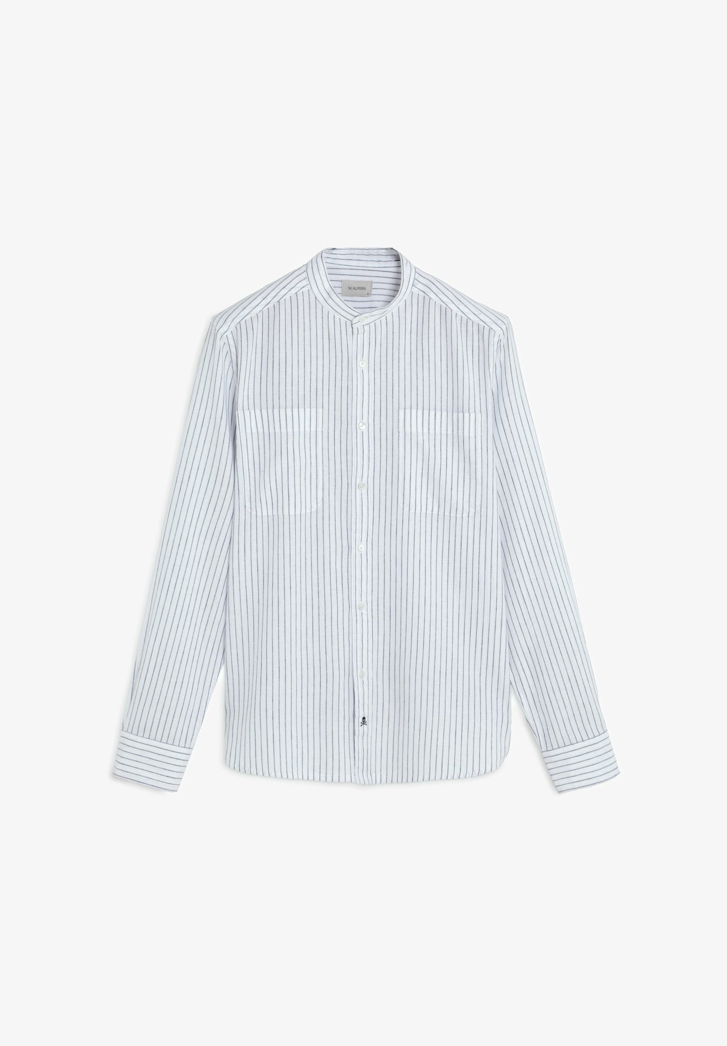 SHIRT WITH POCKETS AND STAND-UP COLLAR