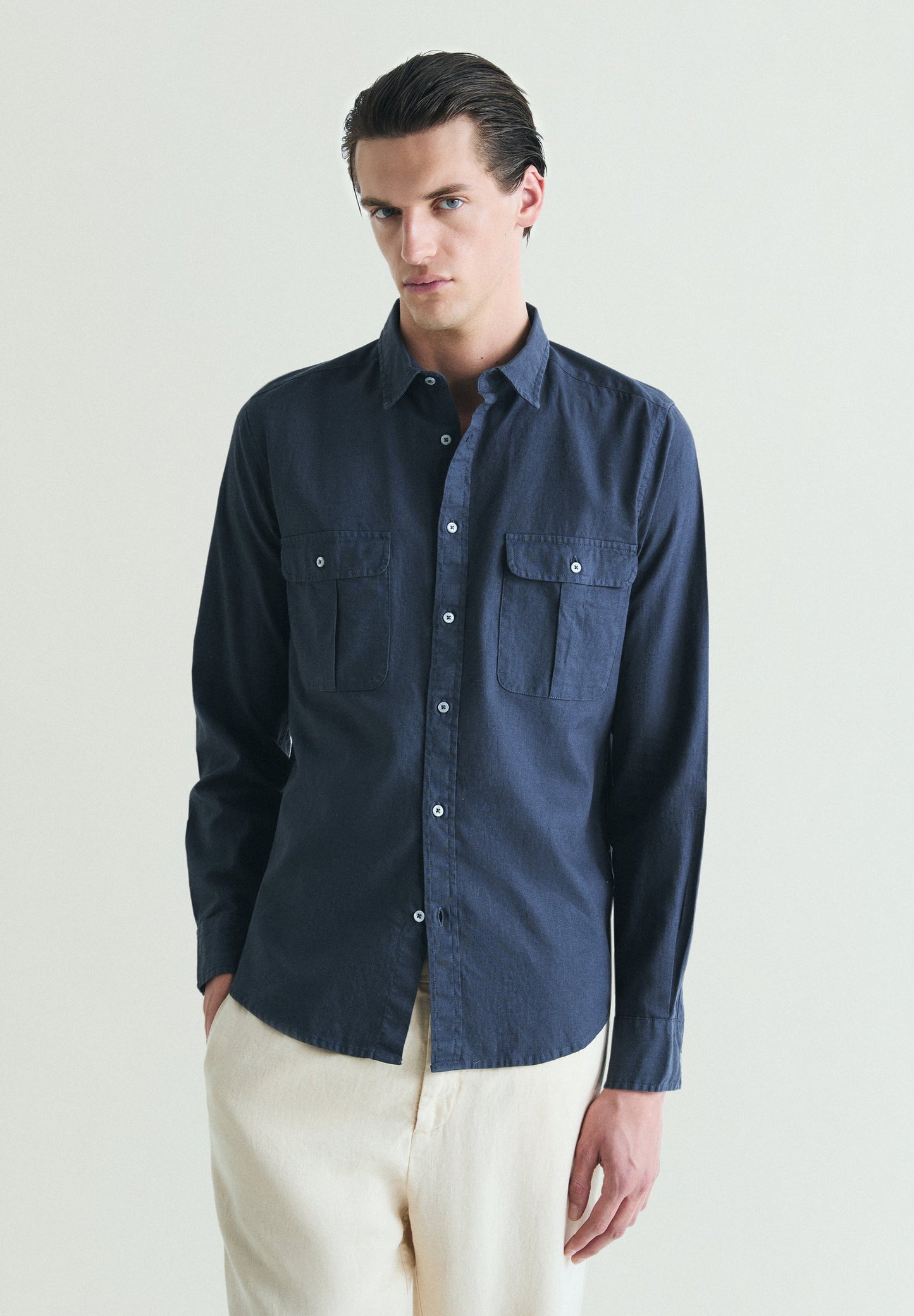 SCLINEN POCKETS SHIRT