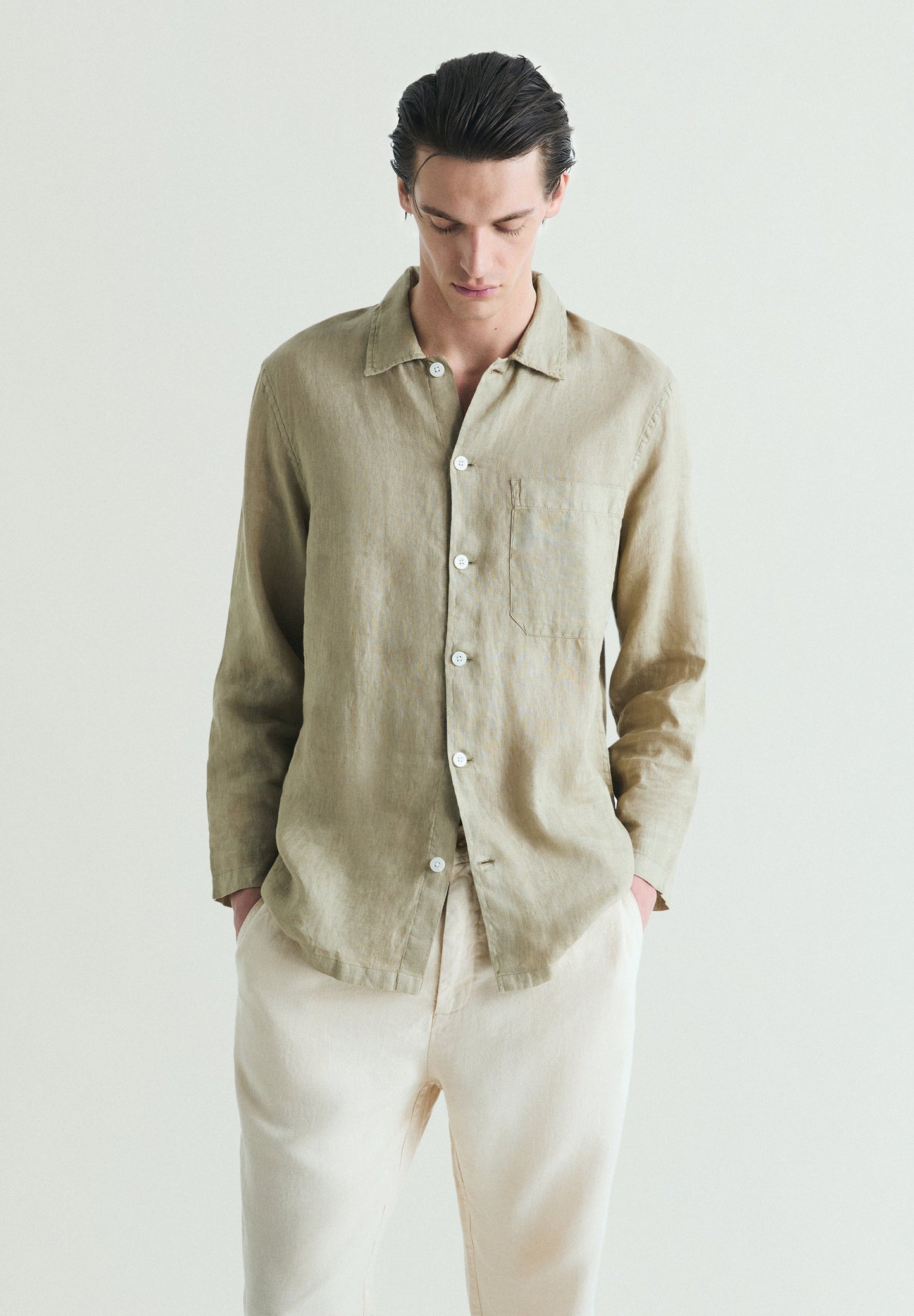 LINEN LOOSE FIT SHIRT