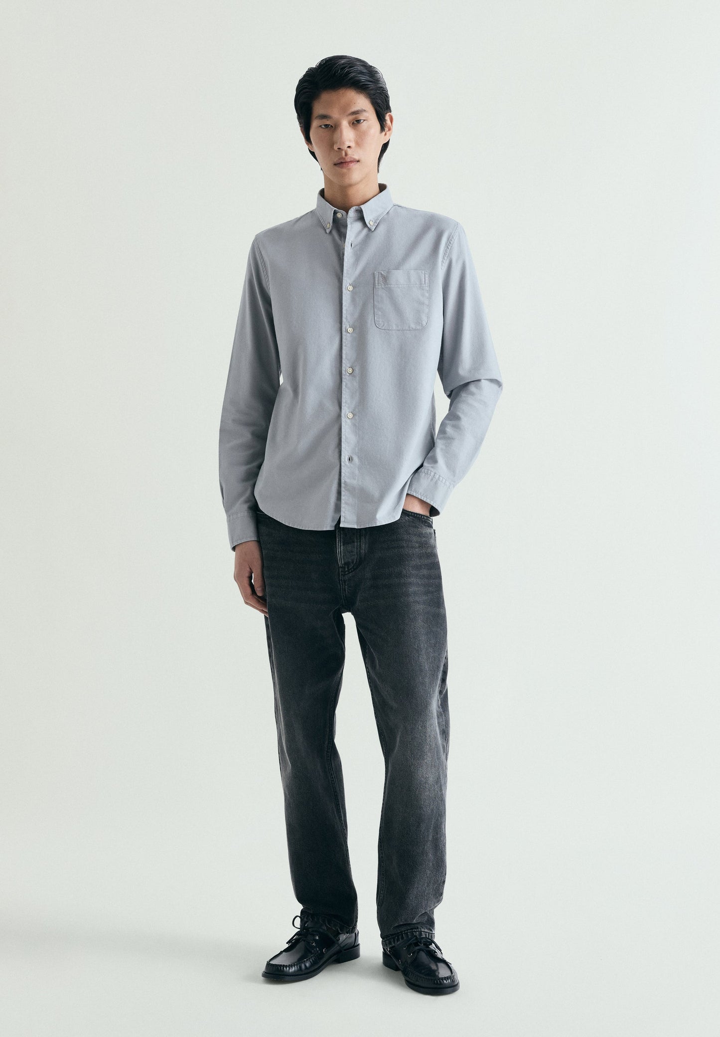 OXFORD SHIRT WITH MATCHING EMBROIDERY