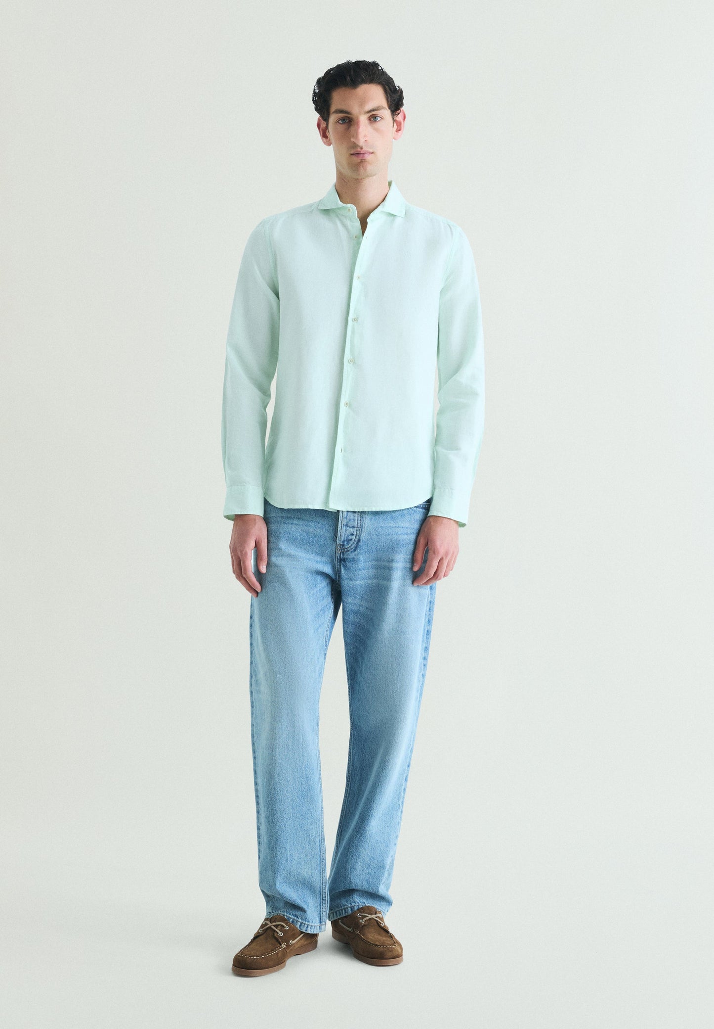 REGULAR FIT LINEN SHIRT
