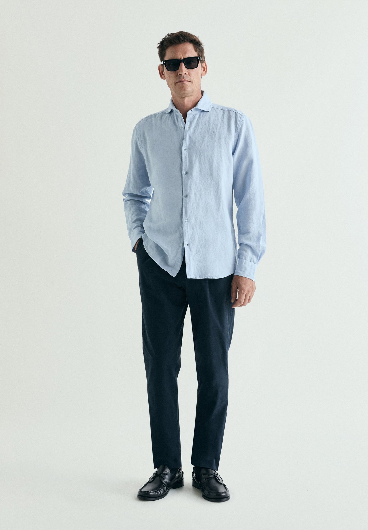 REGULAR FIT LINEN SHIRT