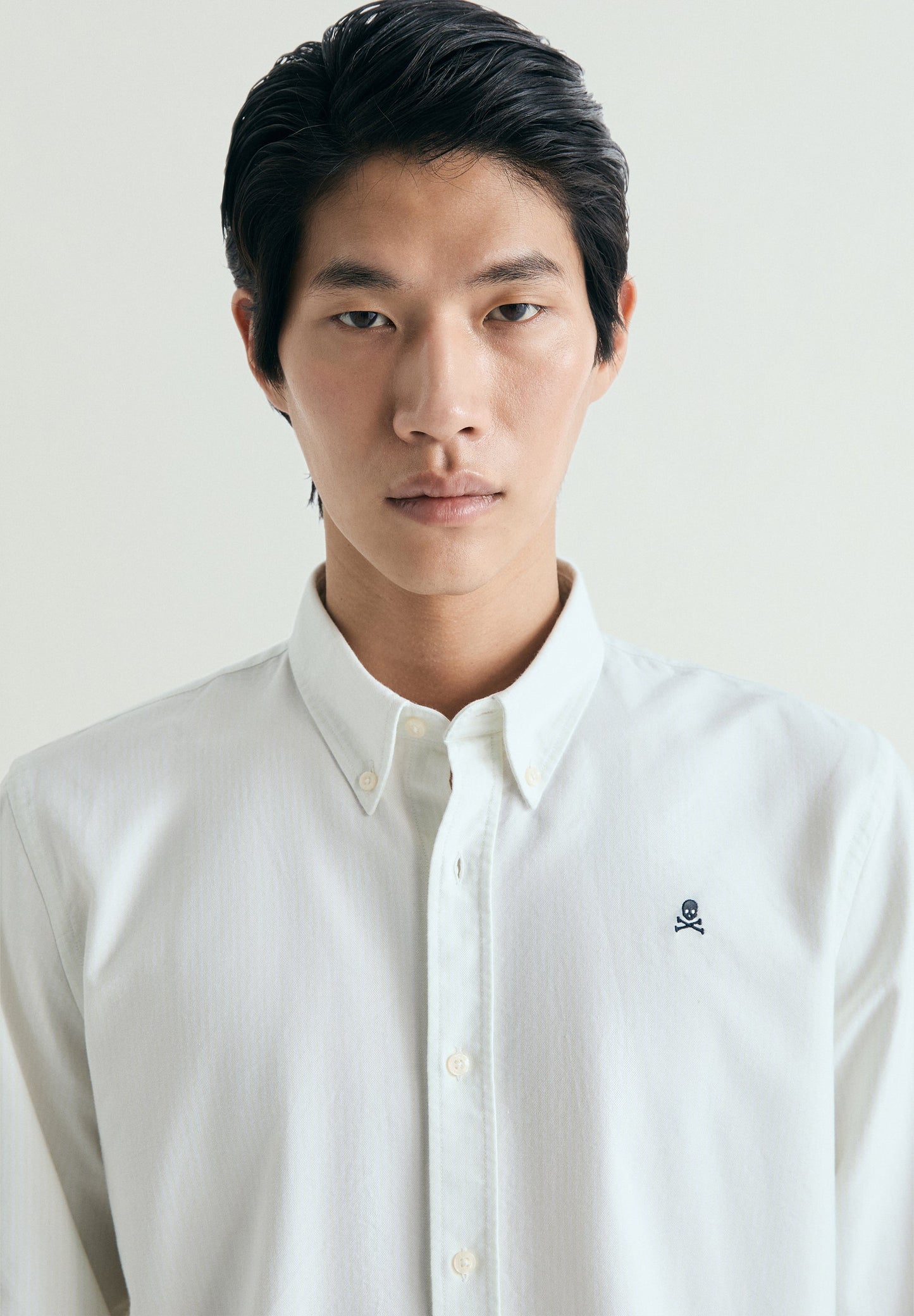 STRIPED PRINTED OXFORD SHIRT