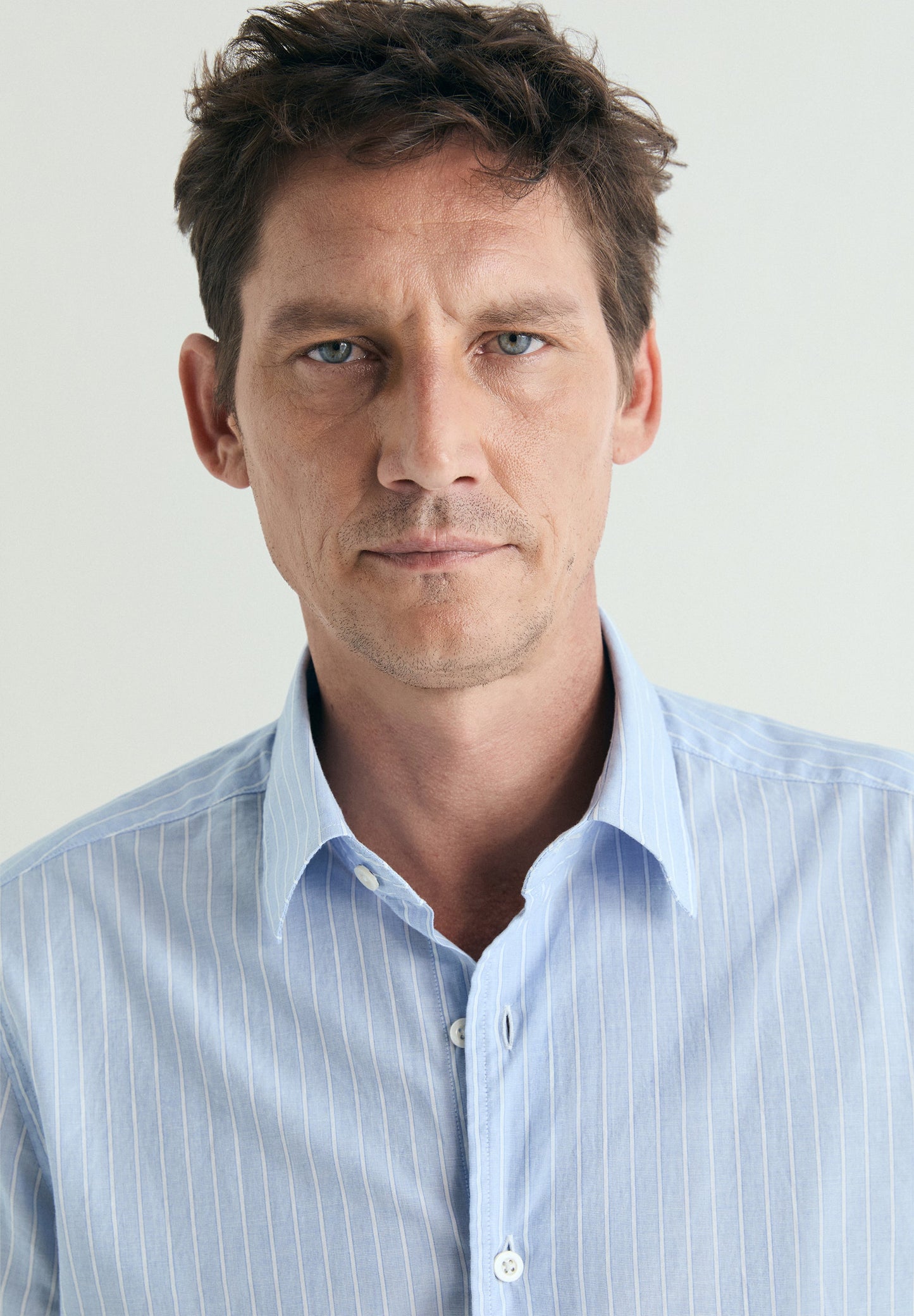 REGULAR FIT STRIPED COTTON SHIRT