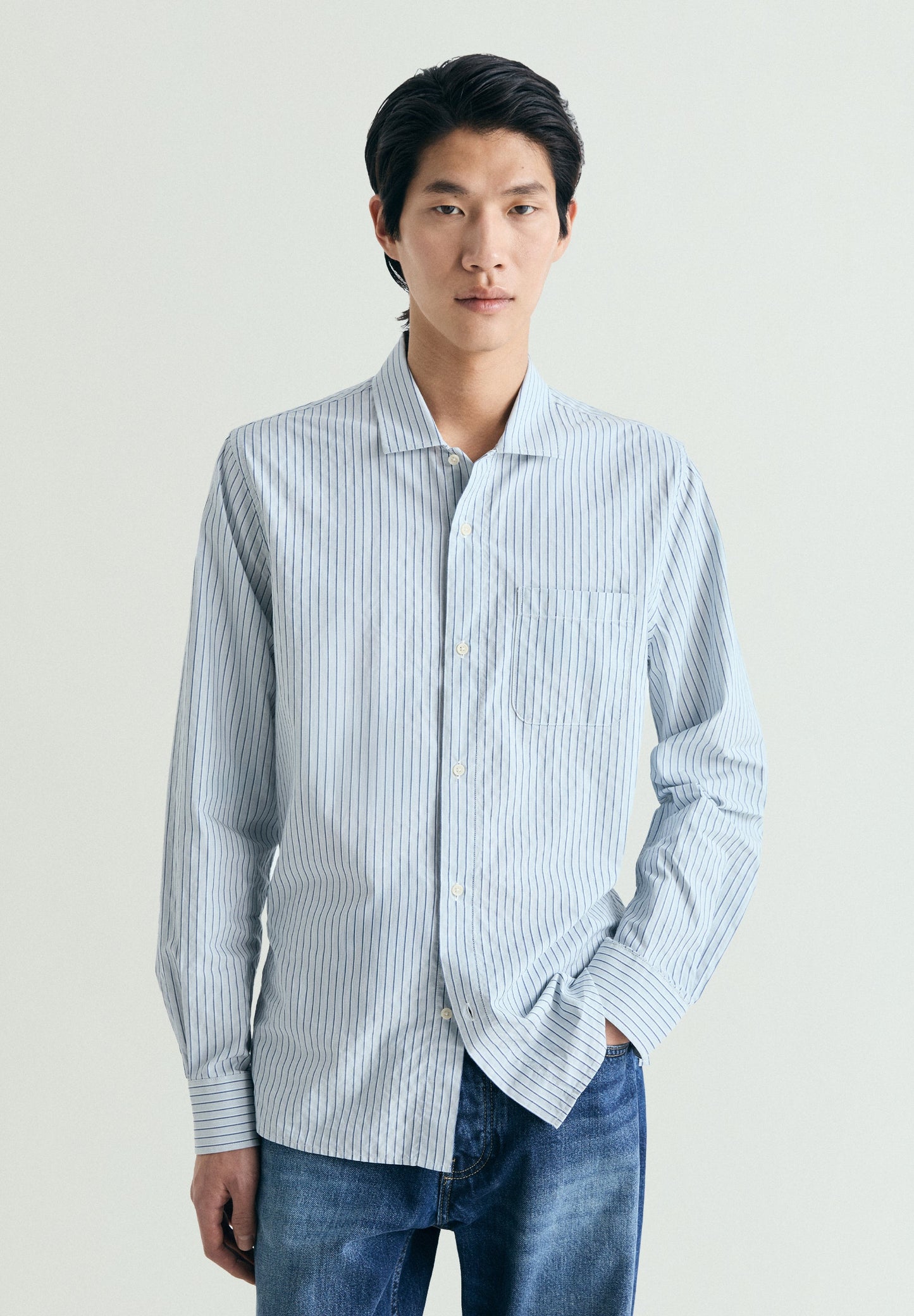 STRIPED SHIRT WITH POCKET
