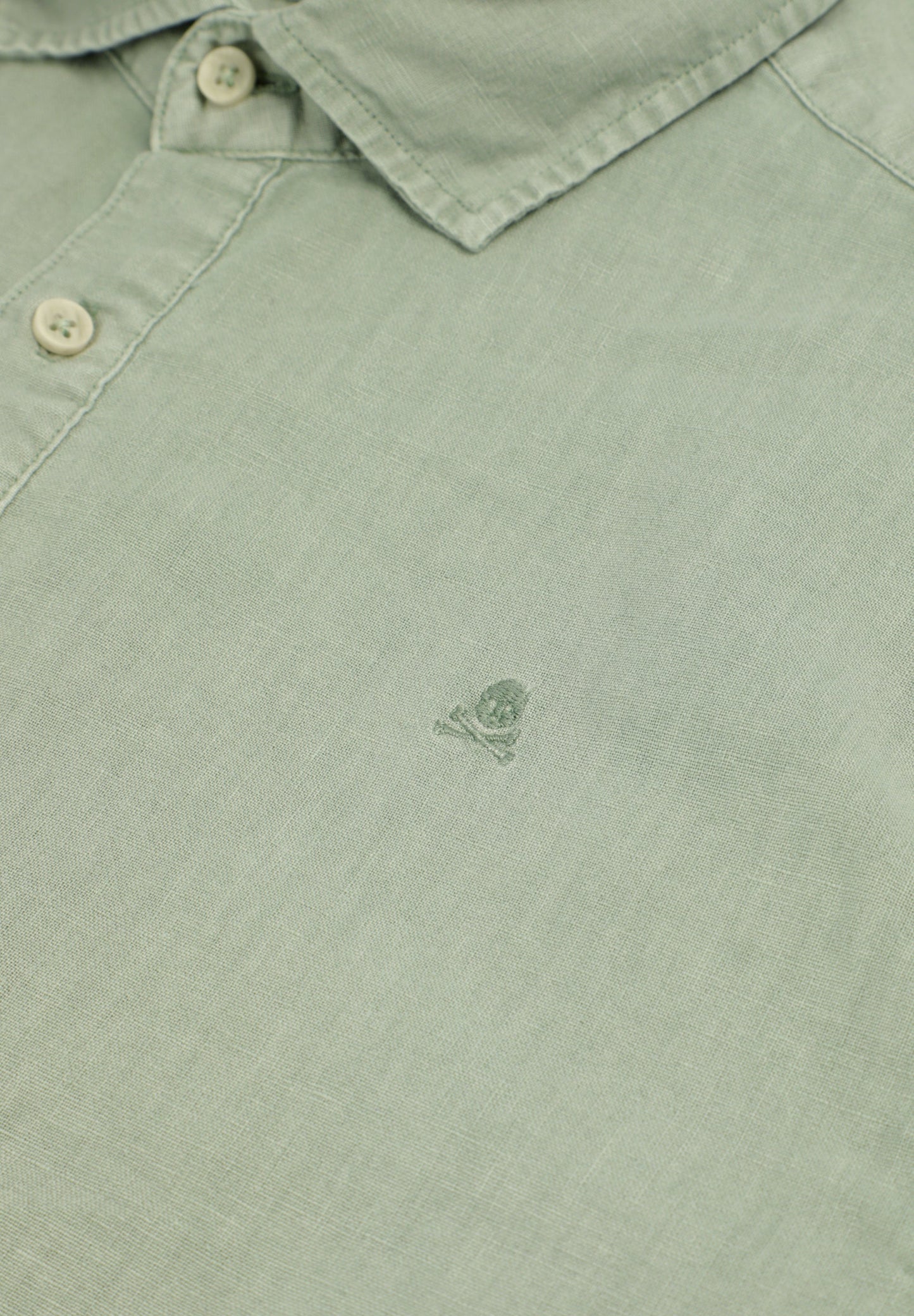 REGULAR FIT LINEN POLO SHIRT