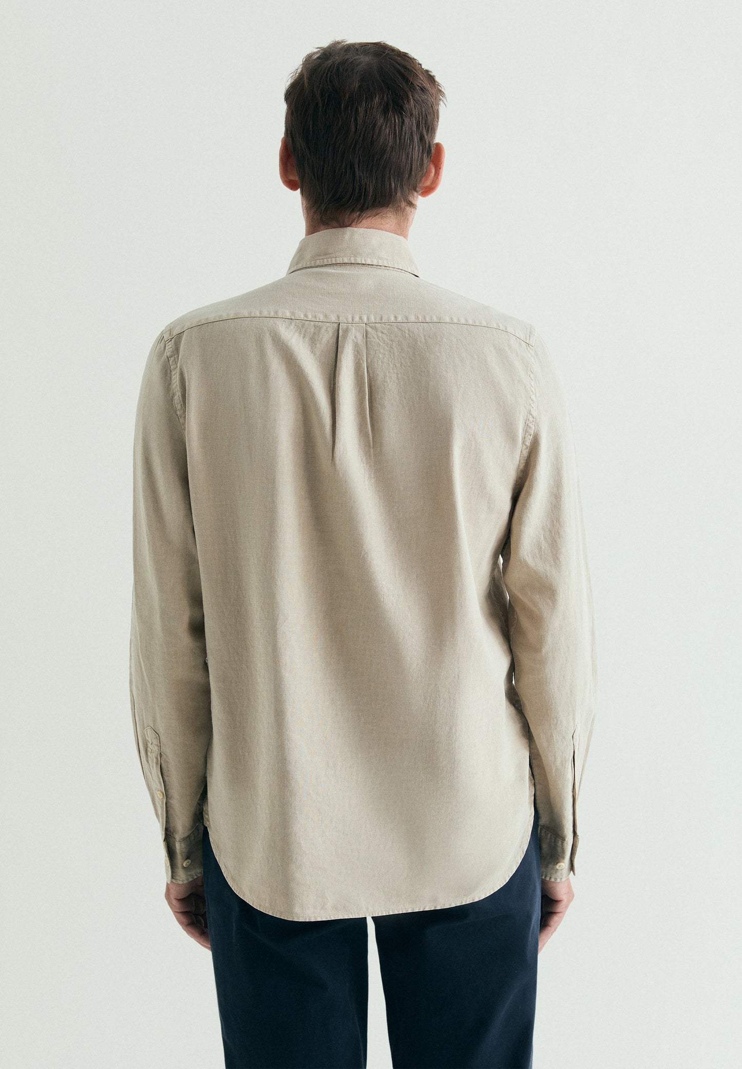 REGULAR FIT LINEN POLO SHIRT