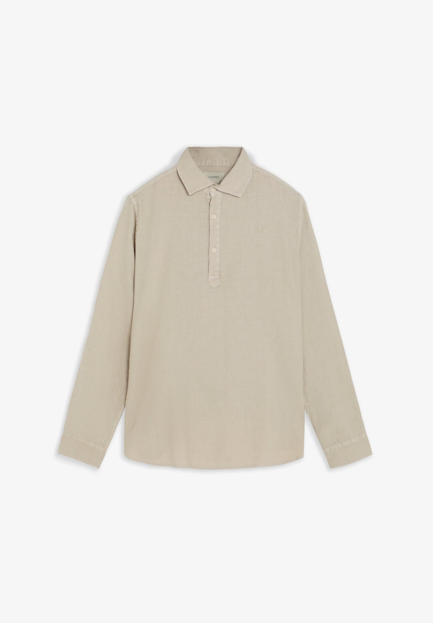 REGULAR FIT LINEN POLO SHIRT