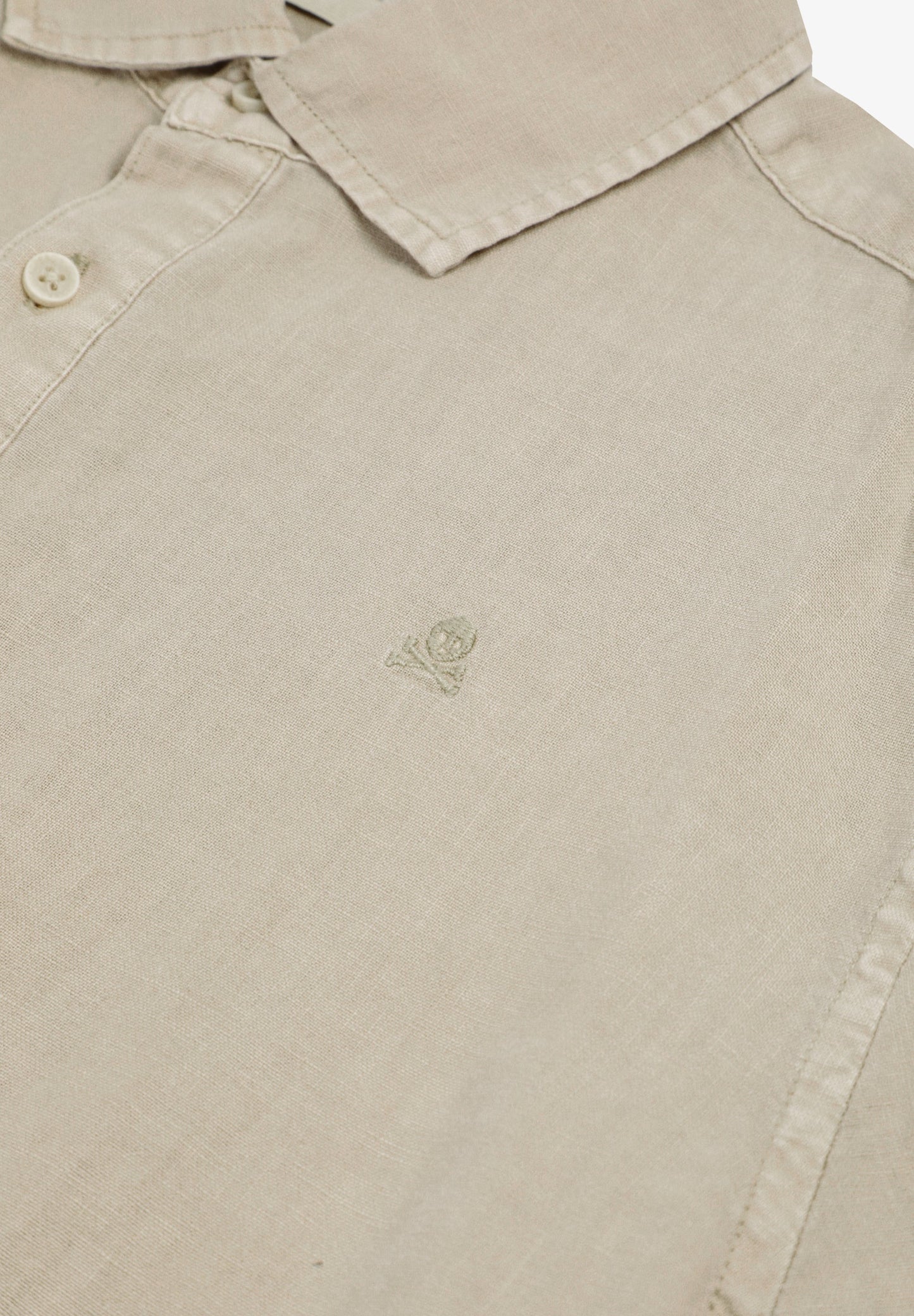 REGULAR FIT LINEN POLO SHIRT