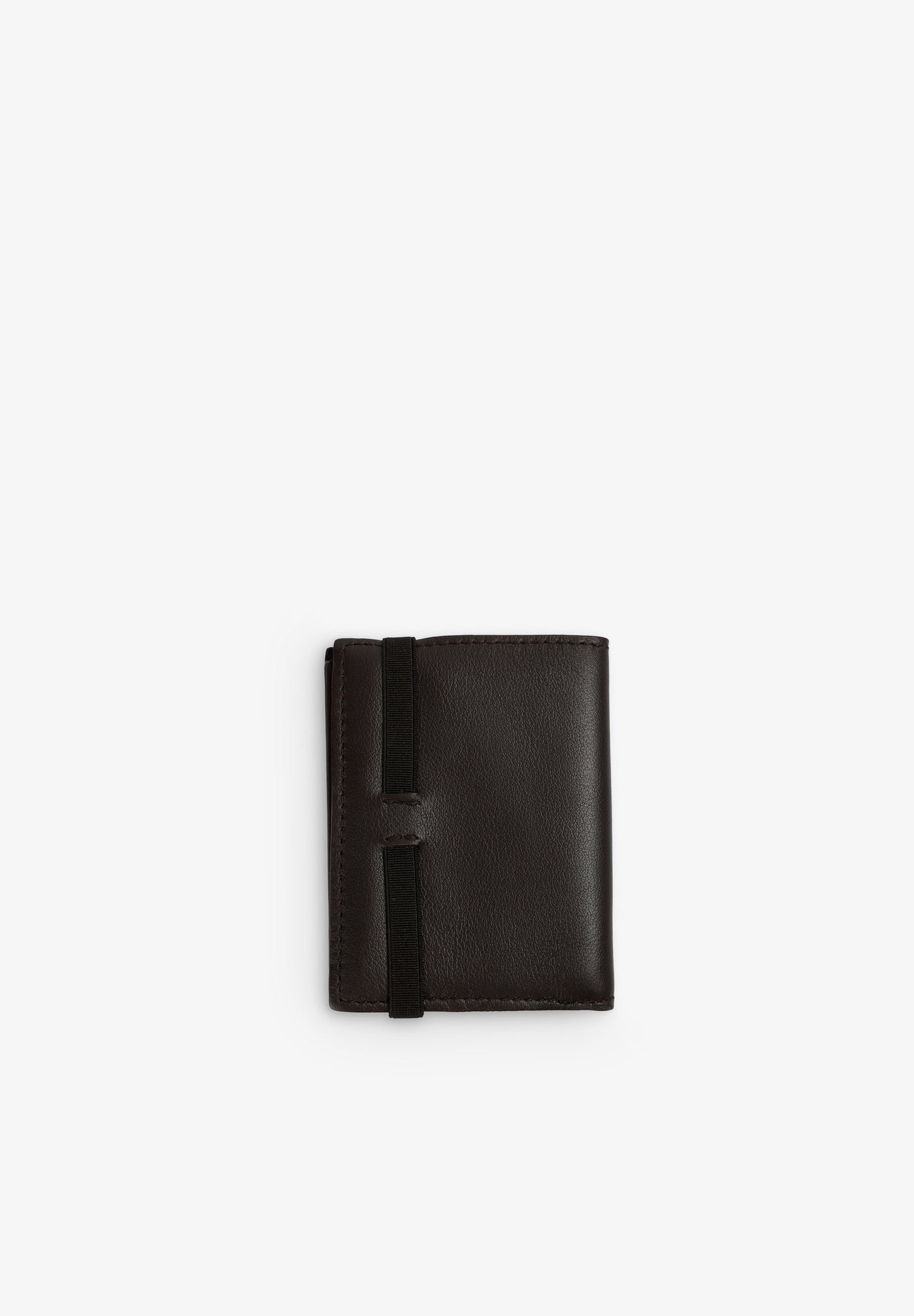100% LEATHER WALLET WITH STRETCH DETAIL