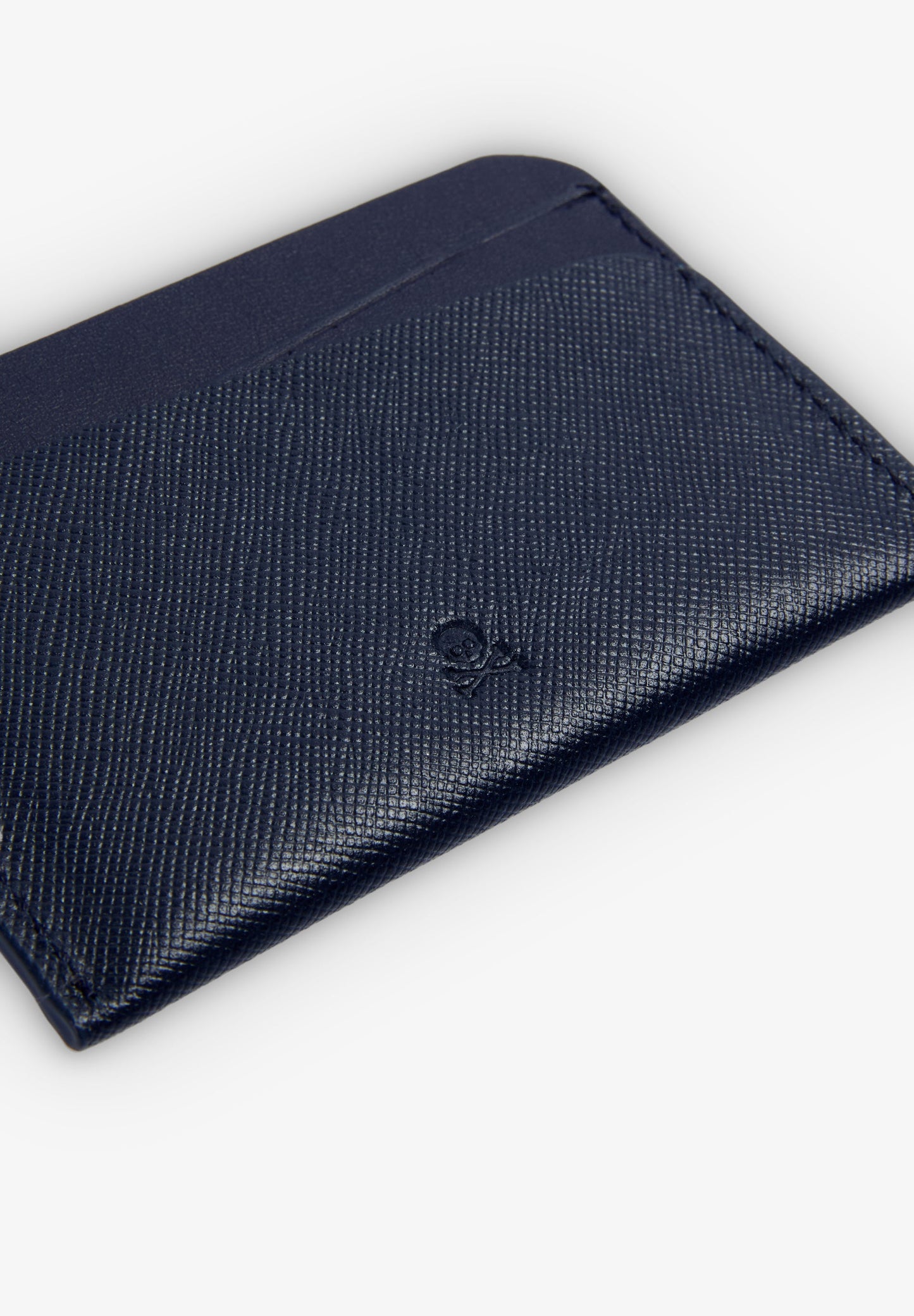 LEATHER CARD HOLDER WITH ENGRAVED LOGO