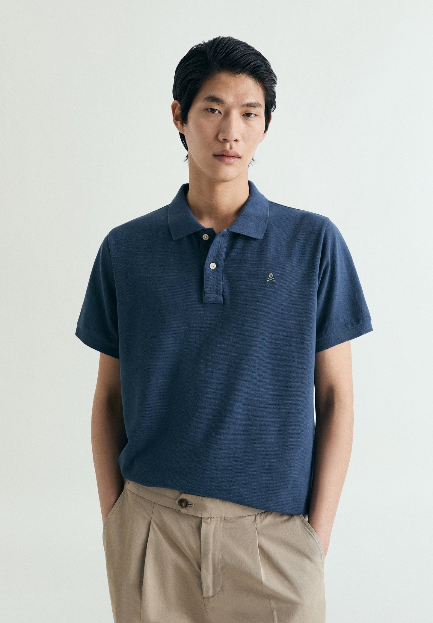 PIQUÉ POLO SHIRT WITH CONTRAST EMBROIDERY