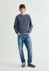 WASHED EMBROIDERED SWEATSHIRT