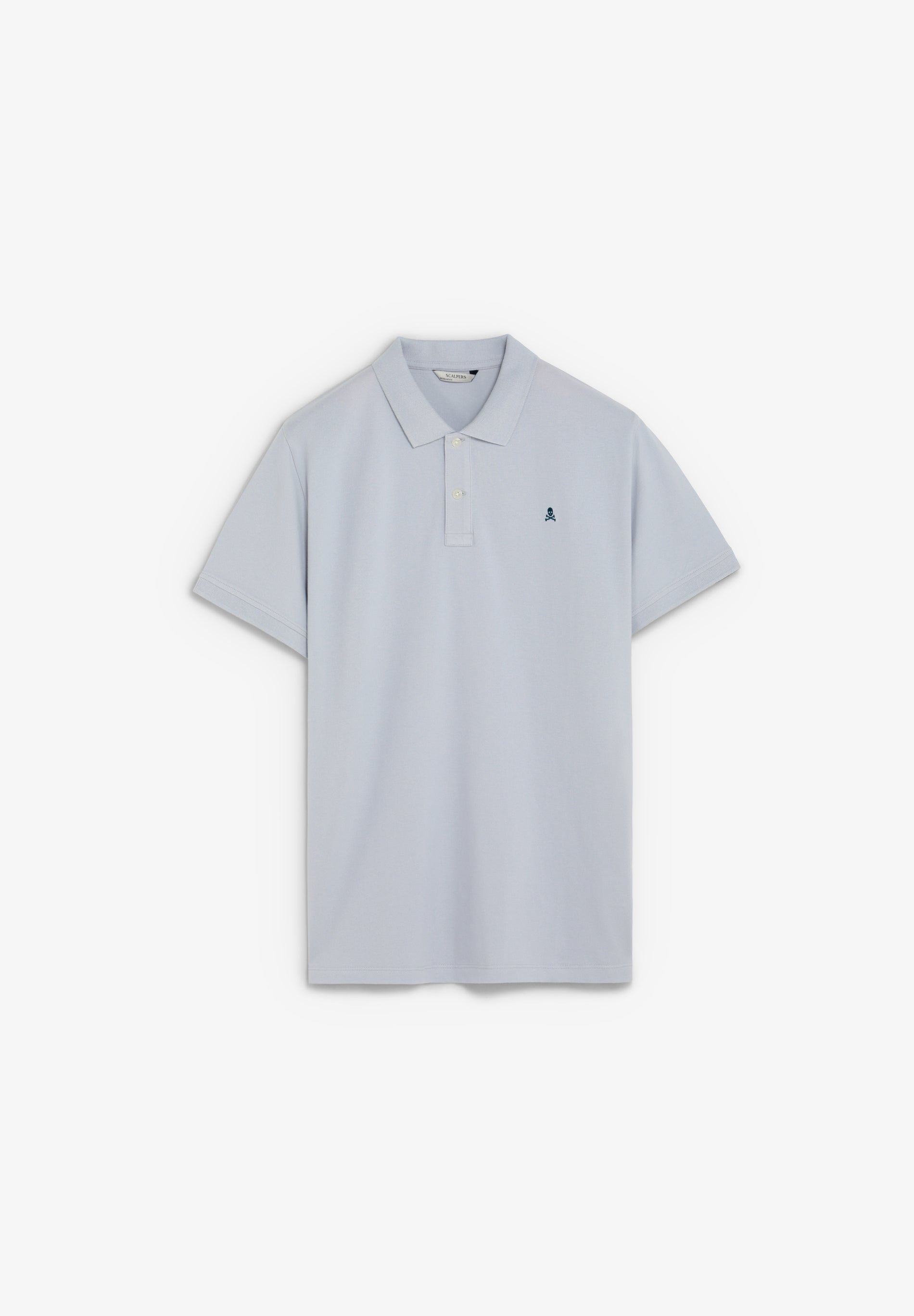 PIQUÉ POLO SHIRT WITH CONTRAST SKULL