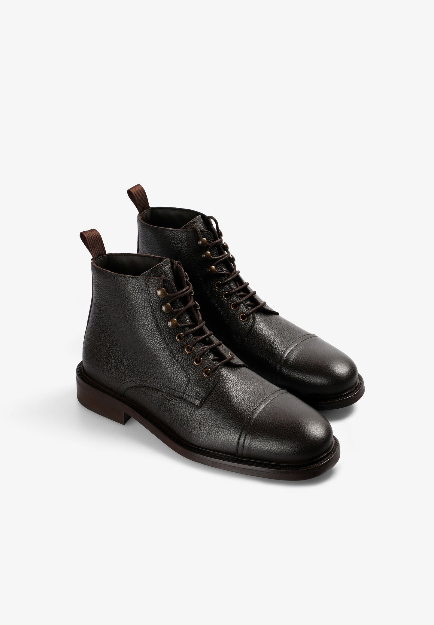 LEATHER DERBY BOOTS