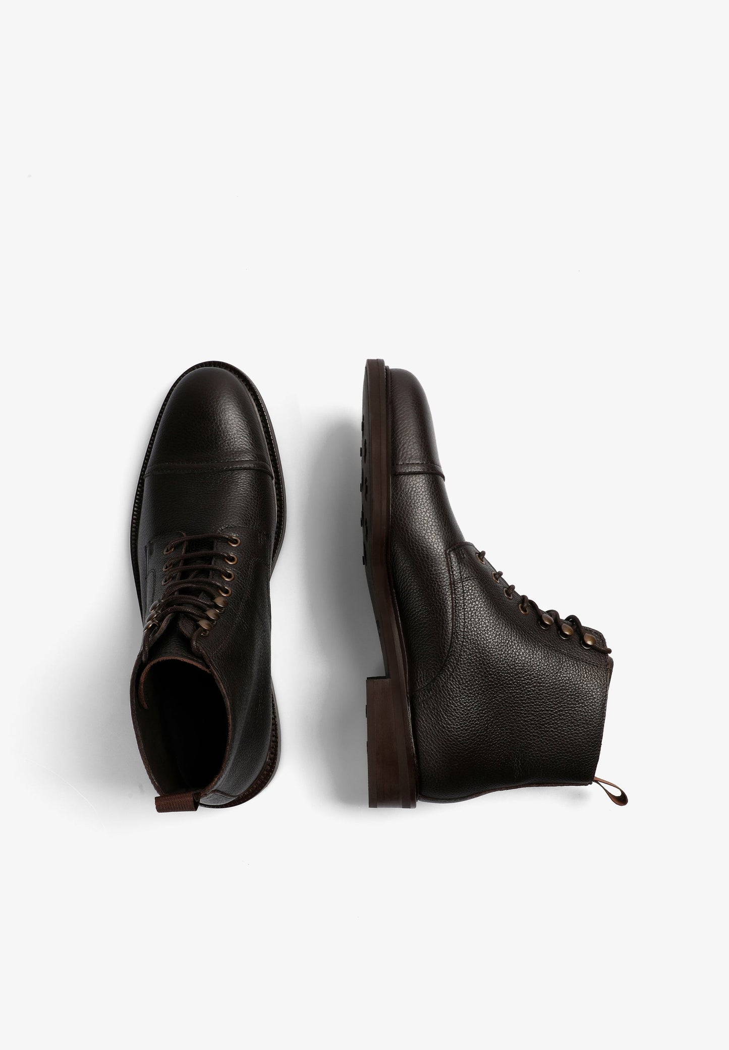LEATHER DERBY BOOTS